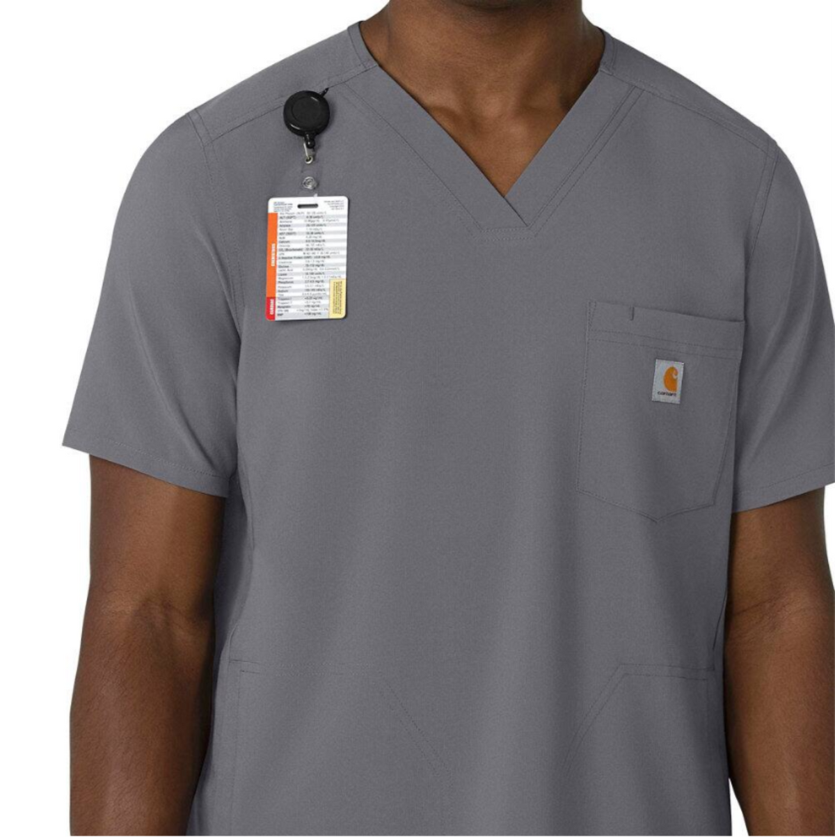 Carhartt Men&#39;s Force Cross Flex V-Neck Scrub Top - Work World - Workwear, Work Boots, Safety Gear