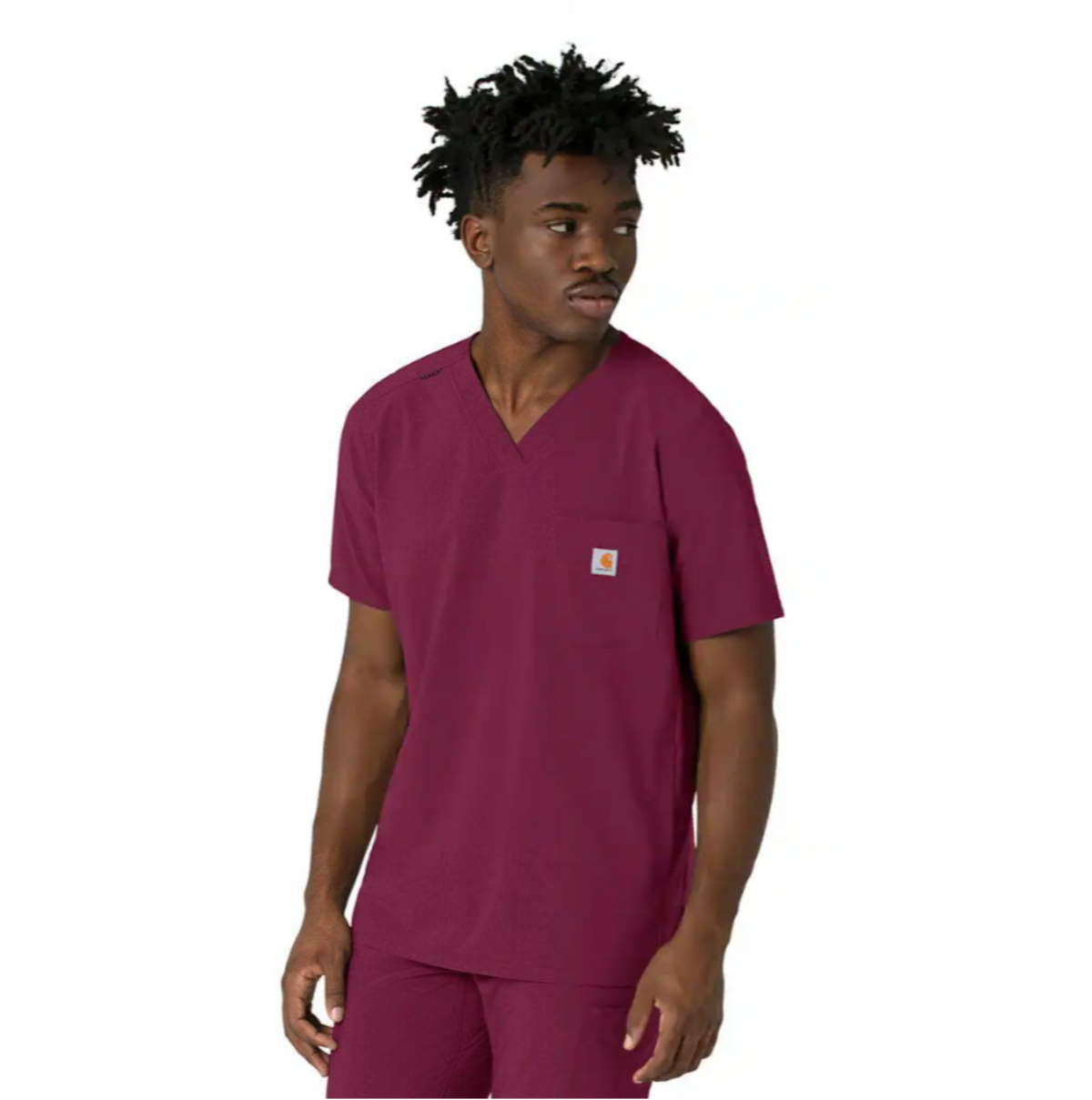 Carhartt Men&#39;s Force Cross Flex V-Neck Scrub Top - Work World - Workwear, Work Boots, Safety Gear