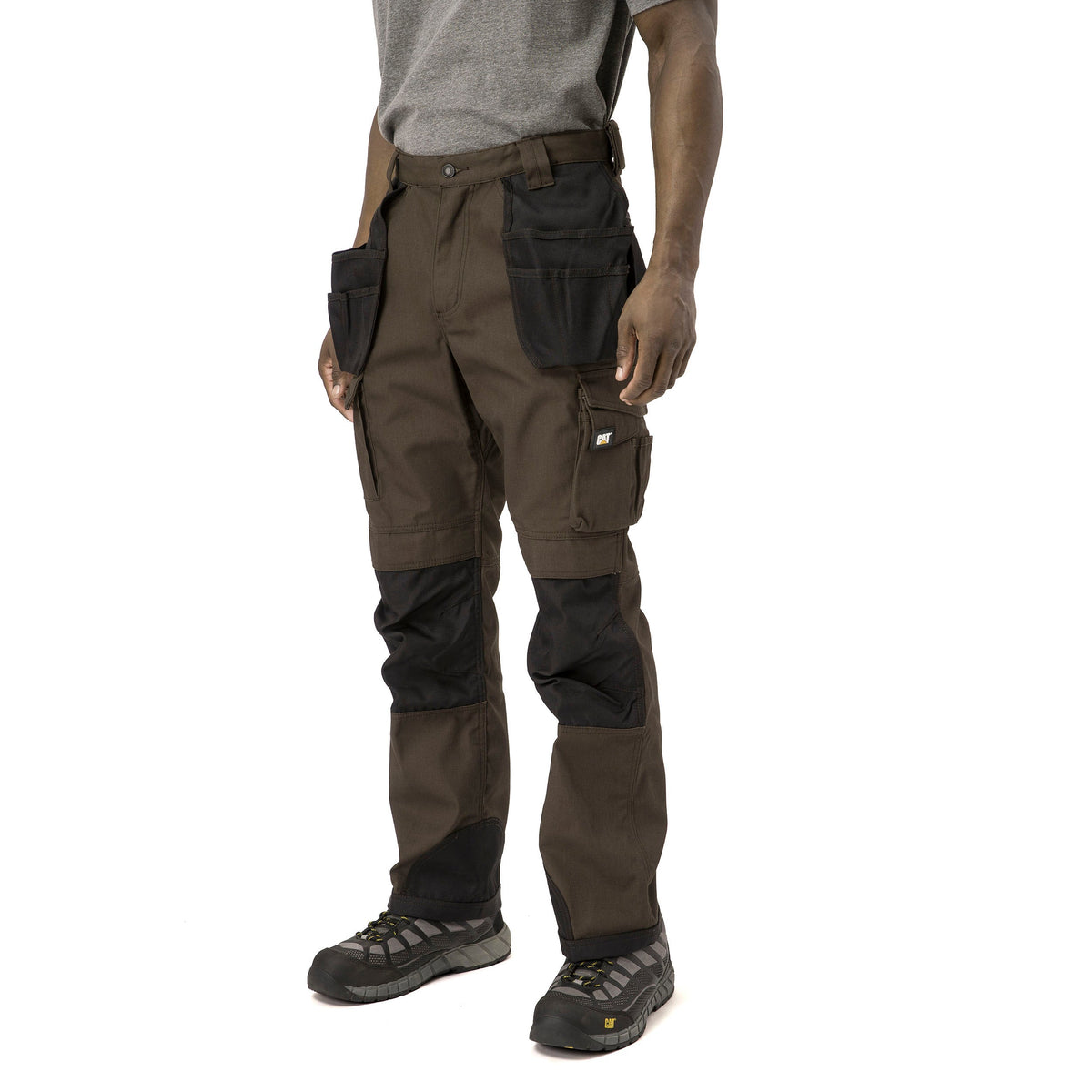 CAT Men's Trademark Work Pants Pants CAT Dark Earth 28 30 Inseam