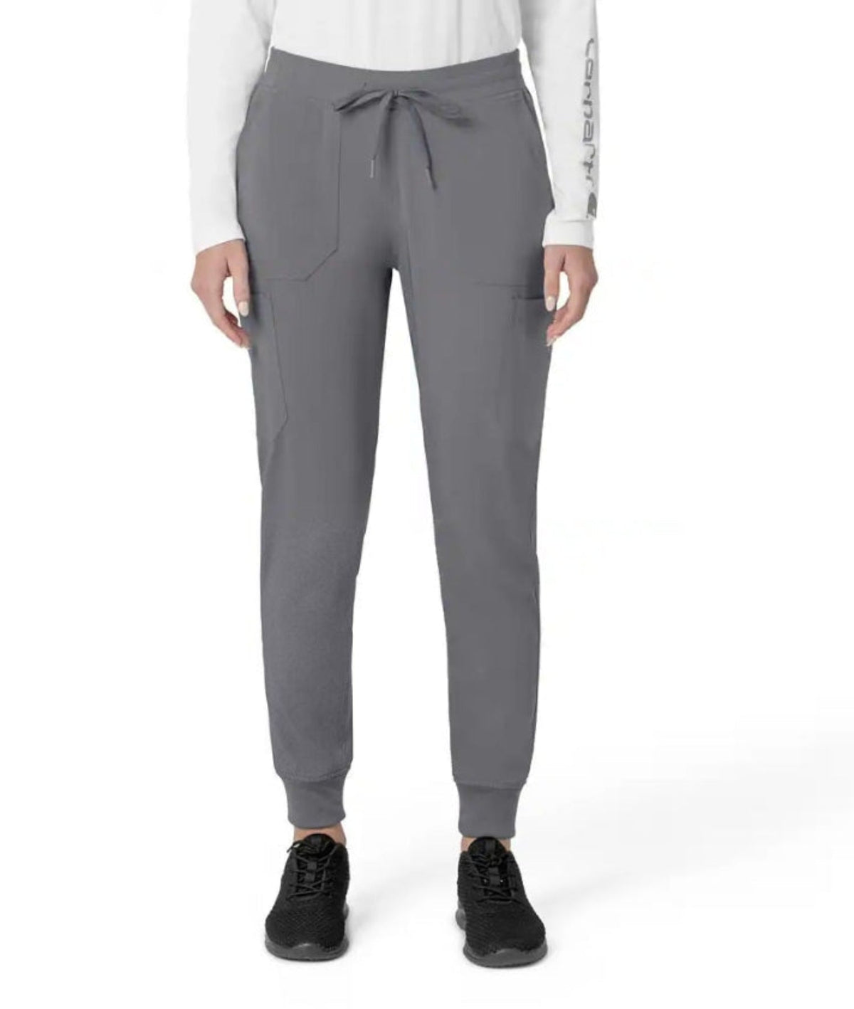 Carhartt Women's Force Cross Flex Jogger Scrub Pant Pants Carhartt Pewter 2XL Petite