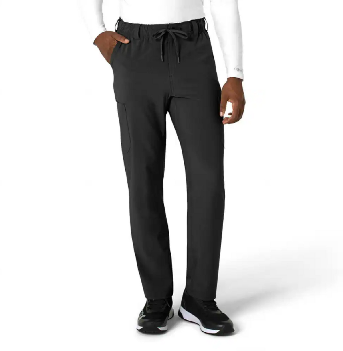 Carhartt Men's Force Cross Flex Straight Leg Scrub Pant Scrubs Carhartt Black 2XL Reg
