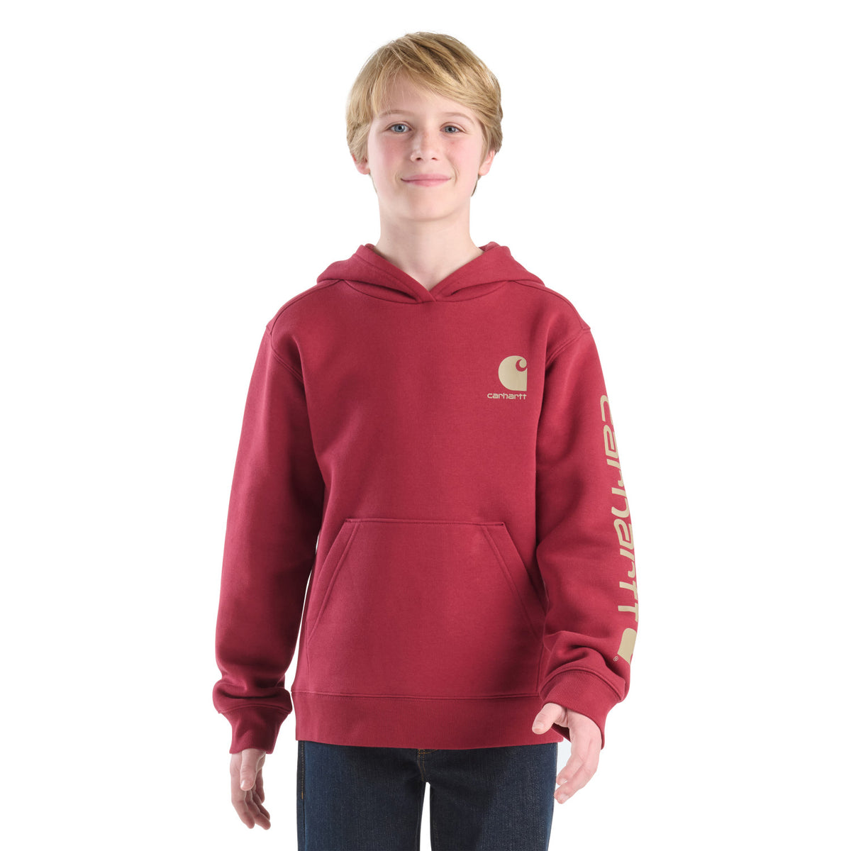Carhartt Kids' Graphic Hooded Sweatshirt Sweatshirts & Hoodies Carhartt Tibetan Red 4 Little Kid