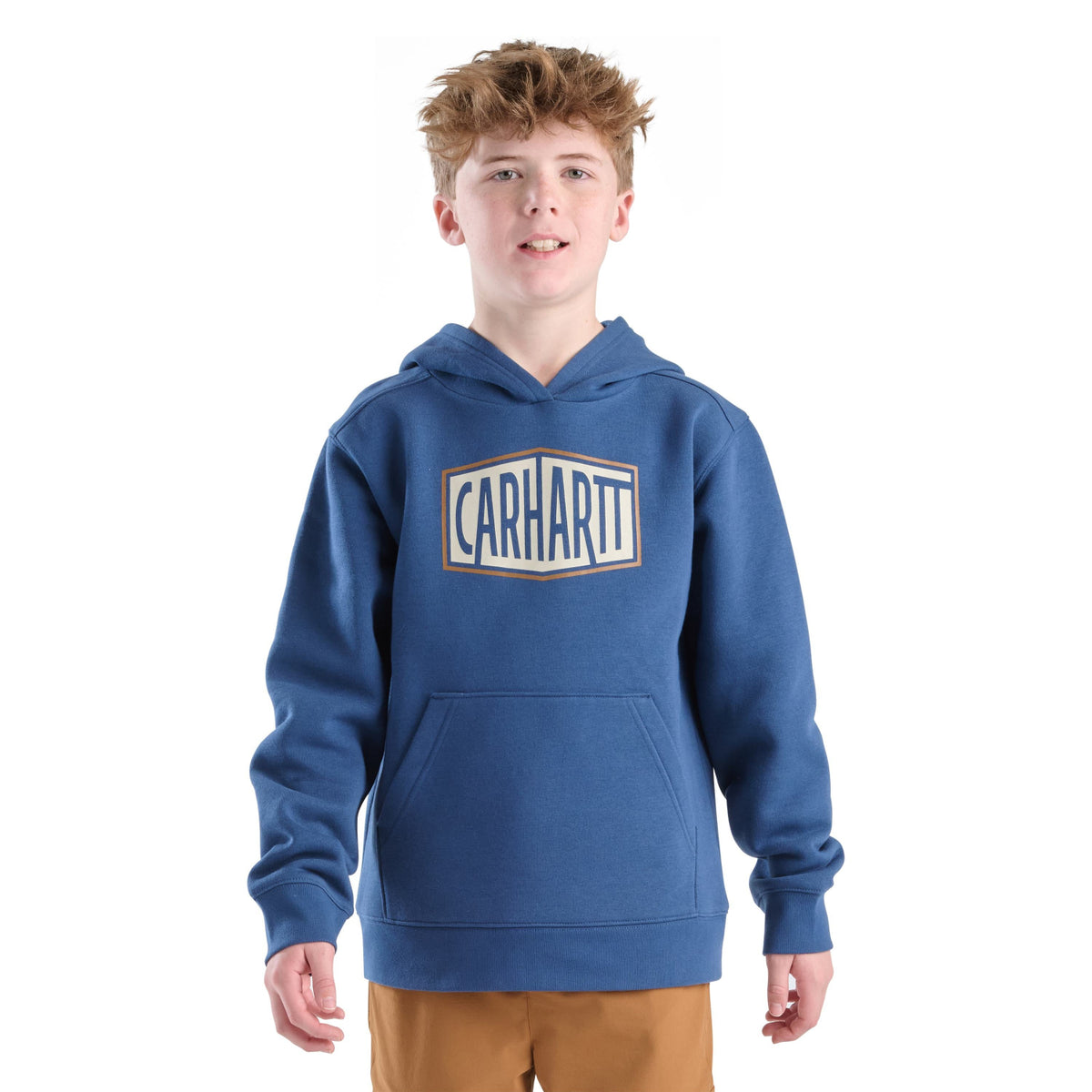 Carhartt Kids' Graphic Hooded Sweatshirt Sweatshirts & Hoodies Carhartt Dark Denim 4 Little Kid