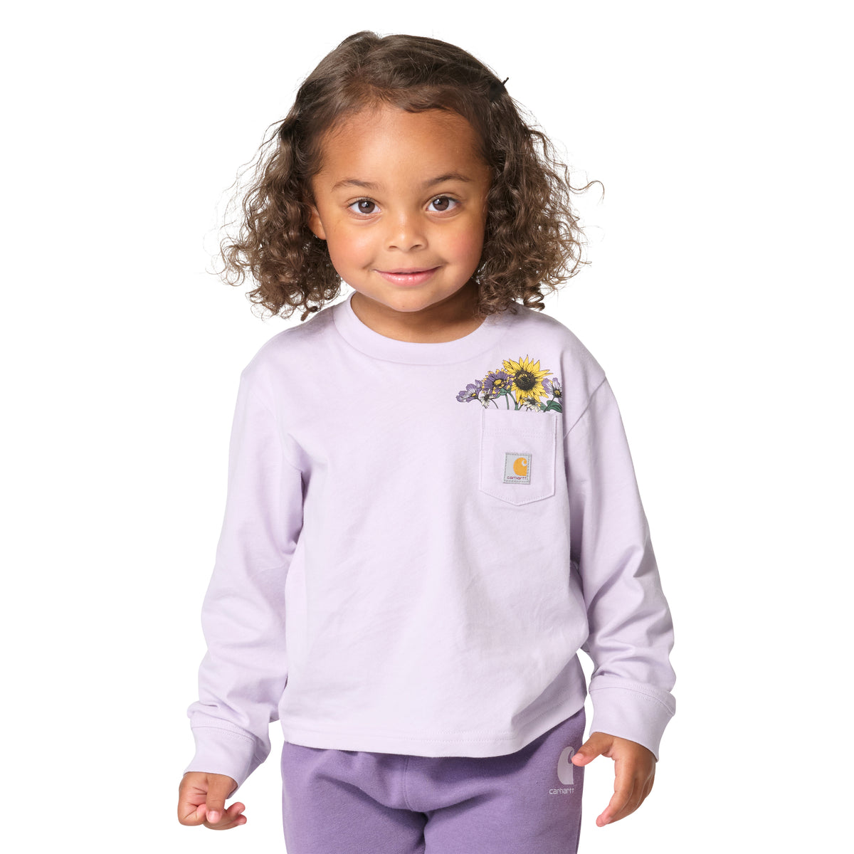 Carhartt Kids' Floral Pocket Long Sleeve T-Shirt