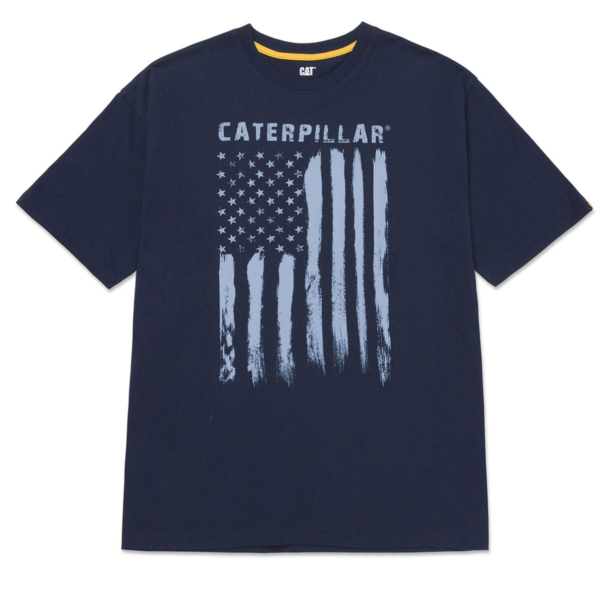 CAT Men's Graphic Short Sleeve T-Shirt T-Shirts CAT Detroit/Flag 2XL Reg