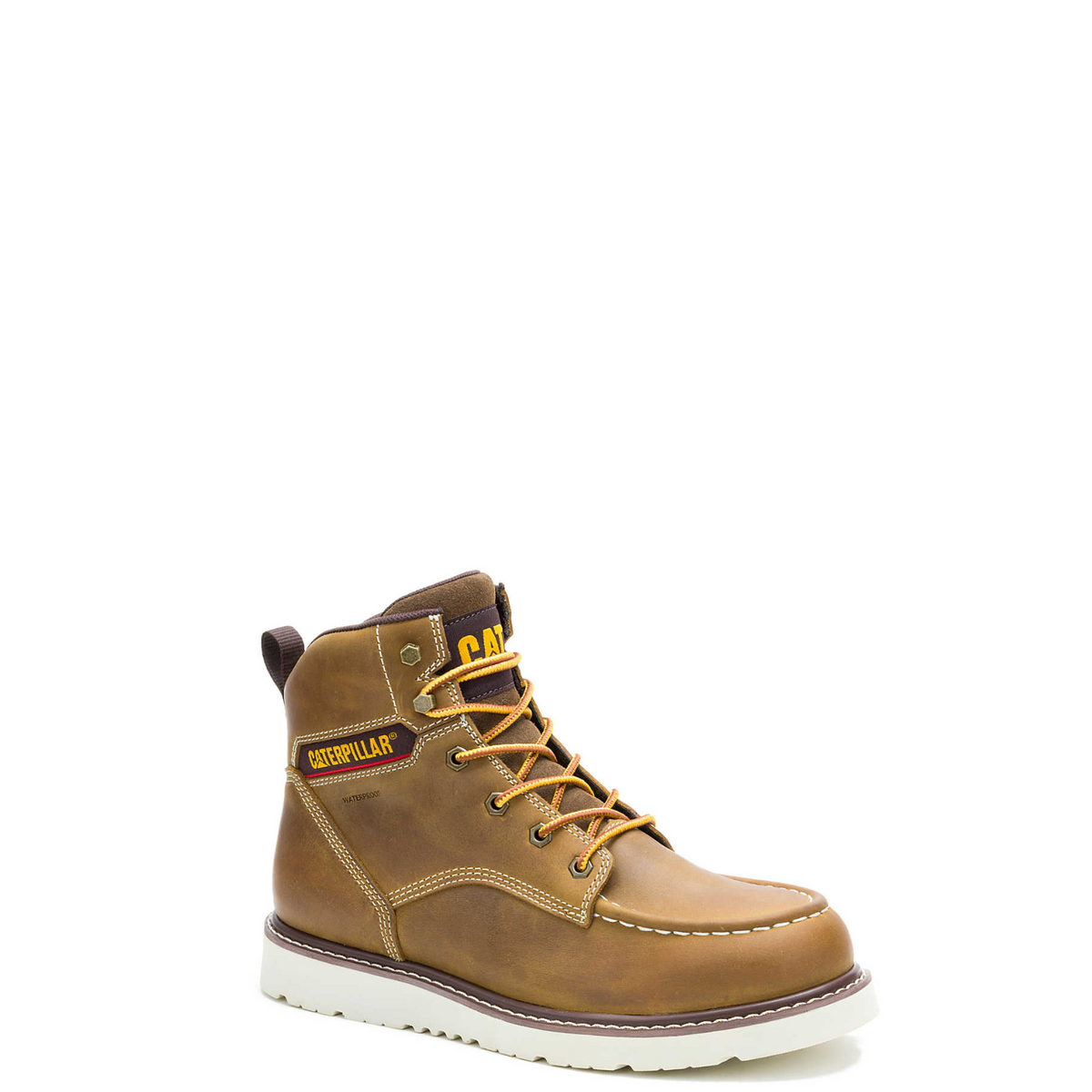 CAT Men's Reclaimer Wedge 6" Waterproof Moc Toe Work Boot Work Boots CAT