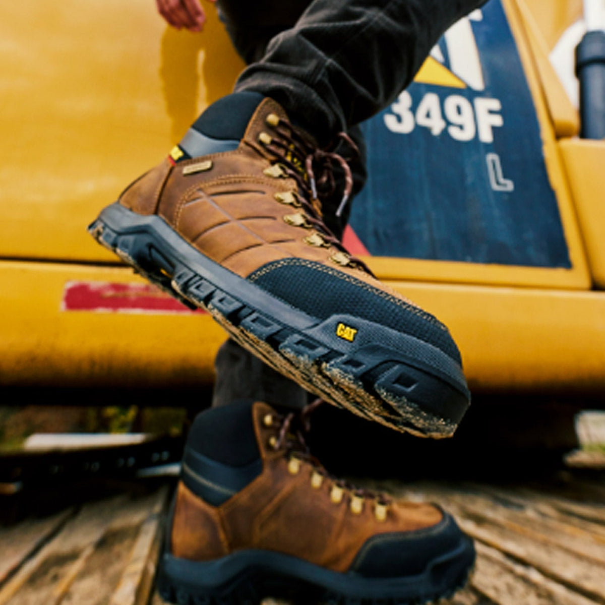 CAT Men's Threshold Waterproof EH 6" Steel Toe Boot Work Boots CAT