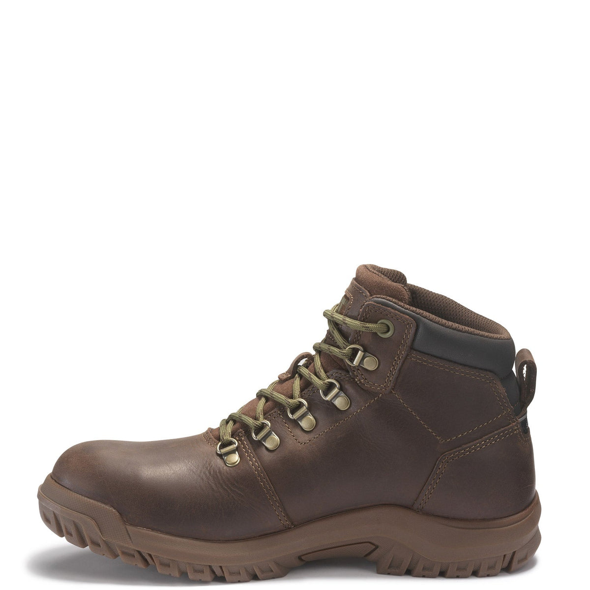 CAT Women's Mae Waterproof Steel Toe Work Boot_Cocoa Work Boots CAT