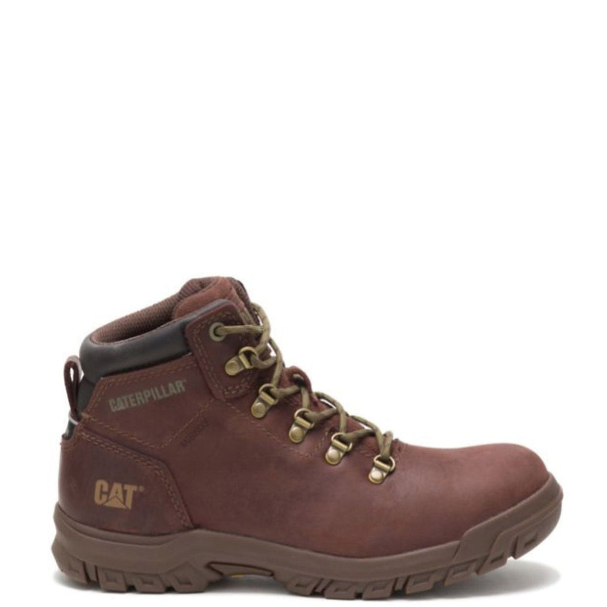 CAT Women's Mae Waterproof Steel Toe Work Boot_Cocoa Work Boots CAT Cocoa 10 M