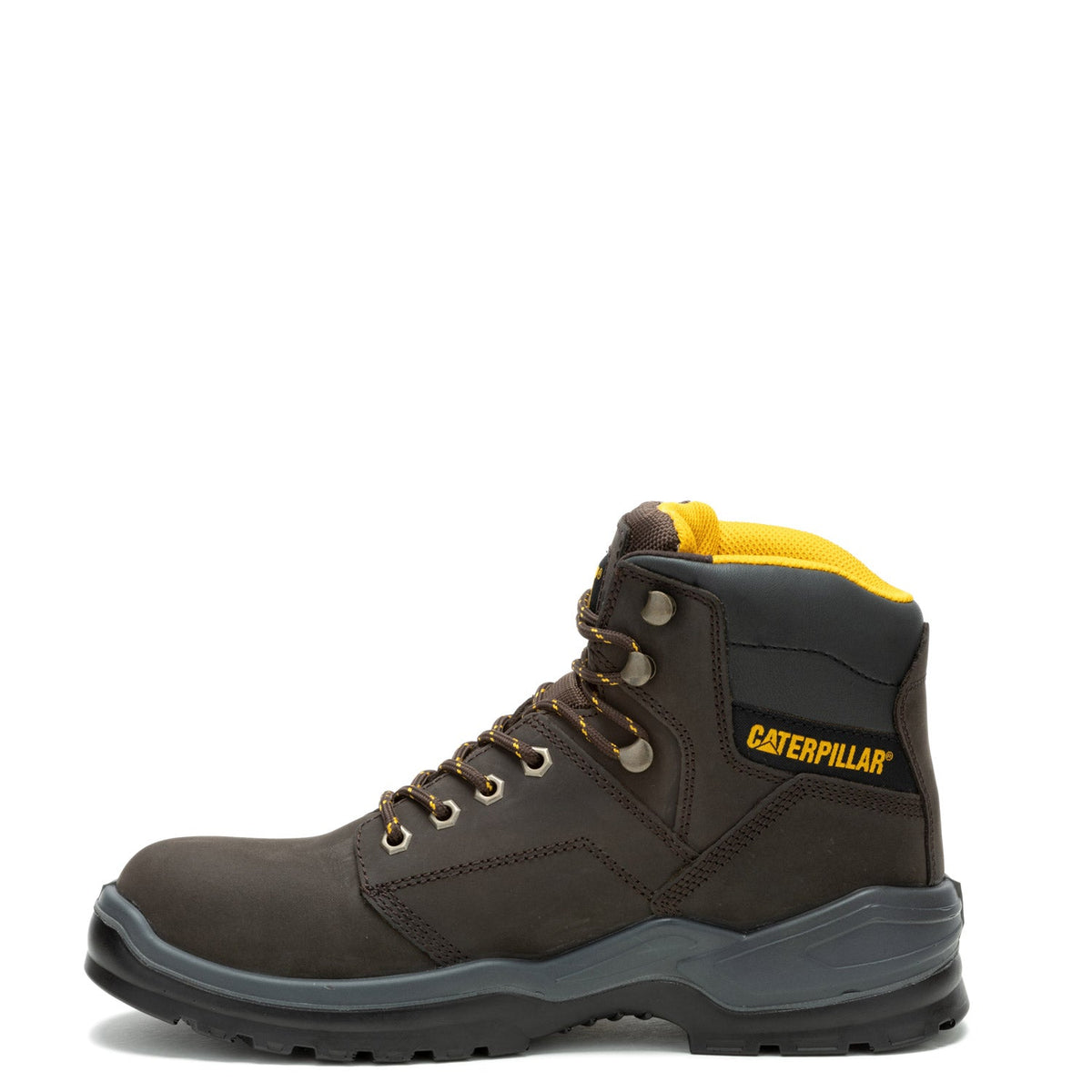 CAT Men's Striver EH 6" Steel Toe Work Boot_Brown Work Boots CAT