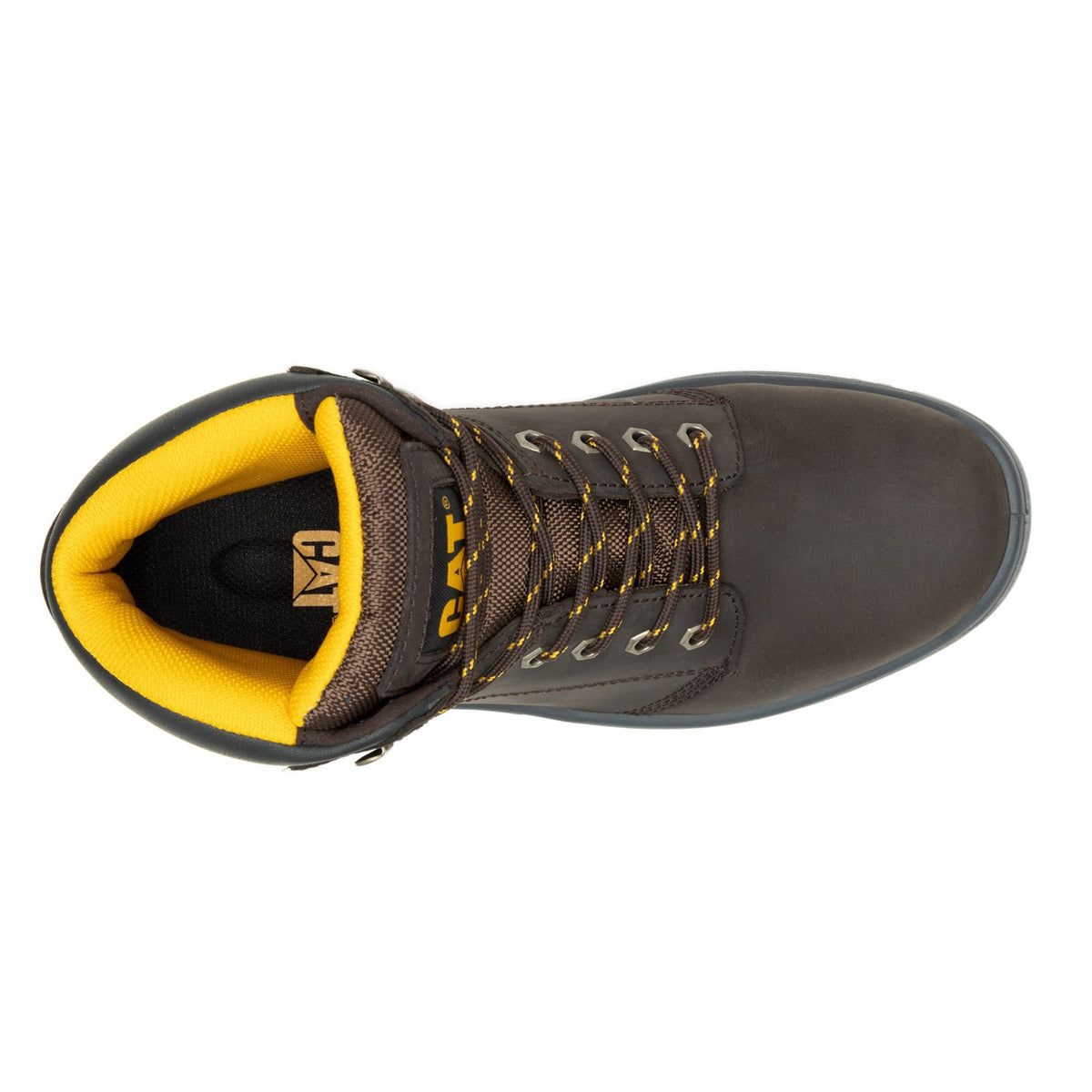 CAT Men's Striver EH 6" Steel Toe Work Boot_Brown Work Boots CAT