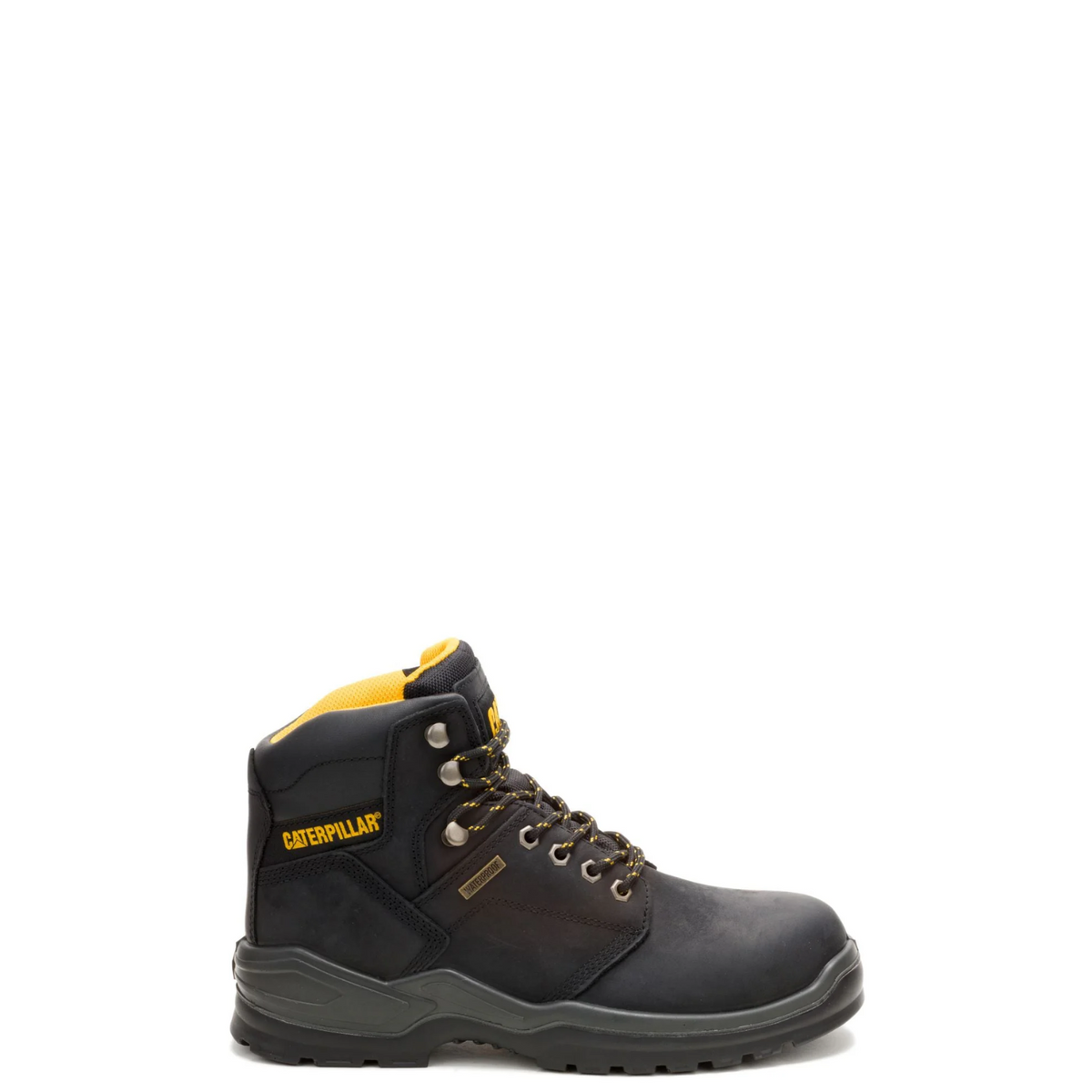 CAT Men's Striver 6" Waterproof Steel Toe Work Boot Work Boots CAT Black 10 M