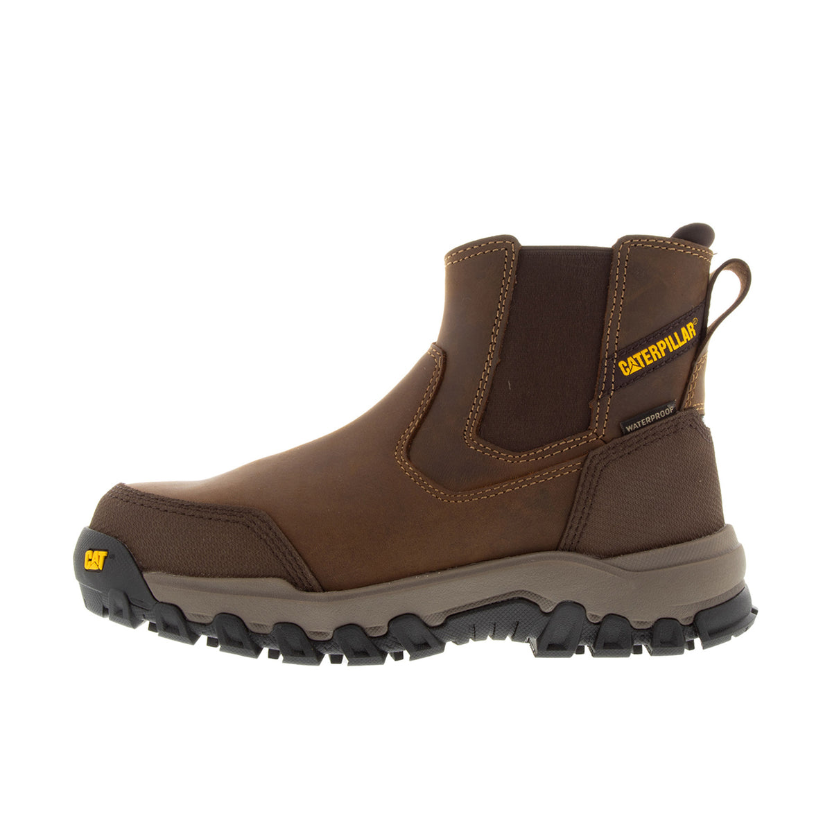CAT Men's Threshold Rebound Chelsea Waterproof Steel Toe Work Boot Work Boots CAT