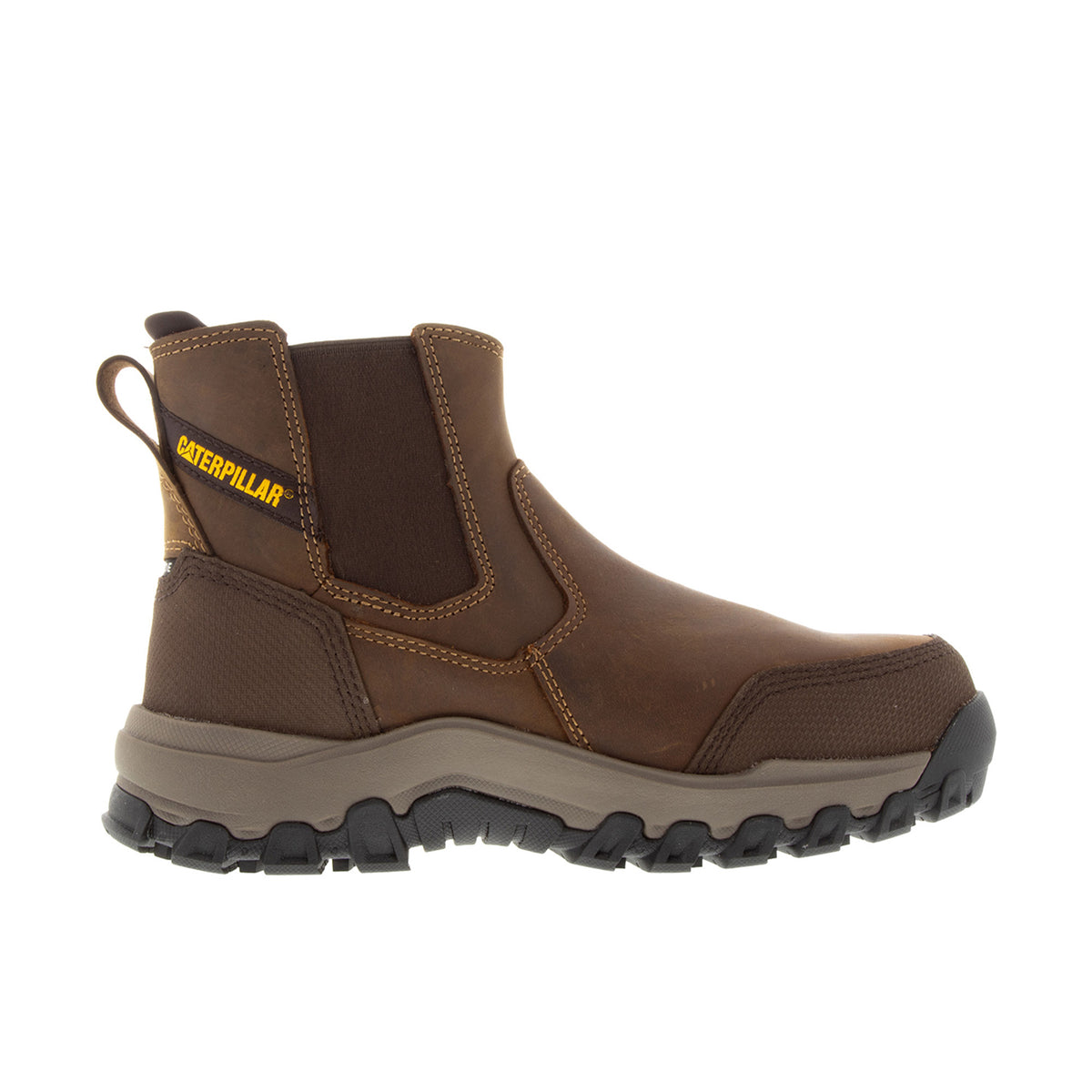 CAT Men's Threshold Rebound Chelsea Waterproof Steel Toe Work Boot Work Boots CAT Bison 10 M