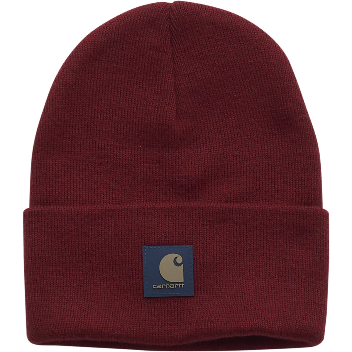 Carhartt Kids' Tonal Patch Knit Beanie Hats & Caps Carhartt Tibetan Red Child/Youth