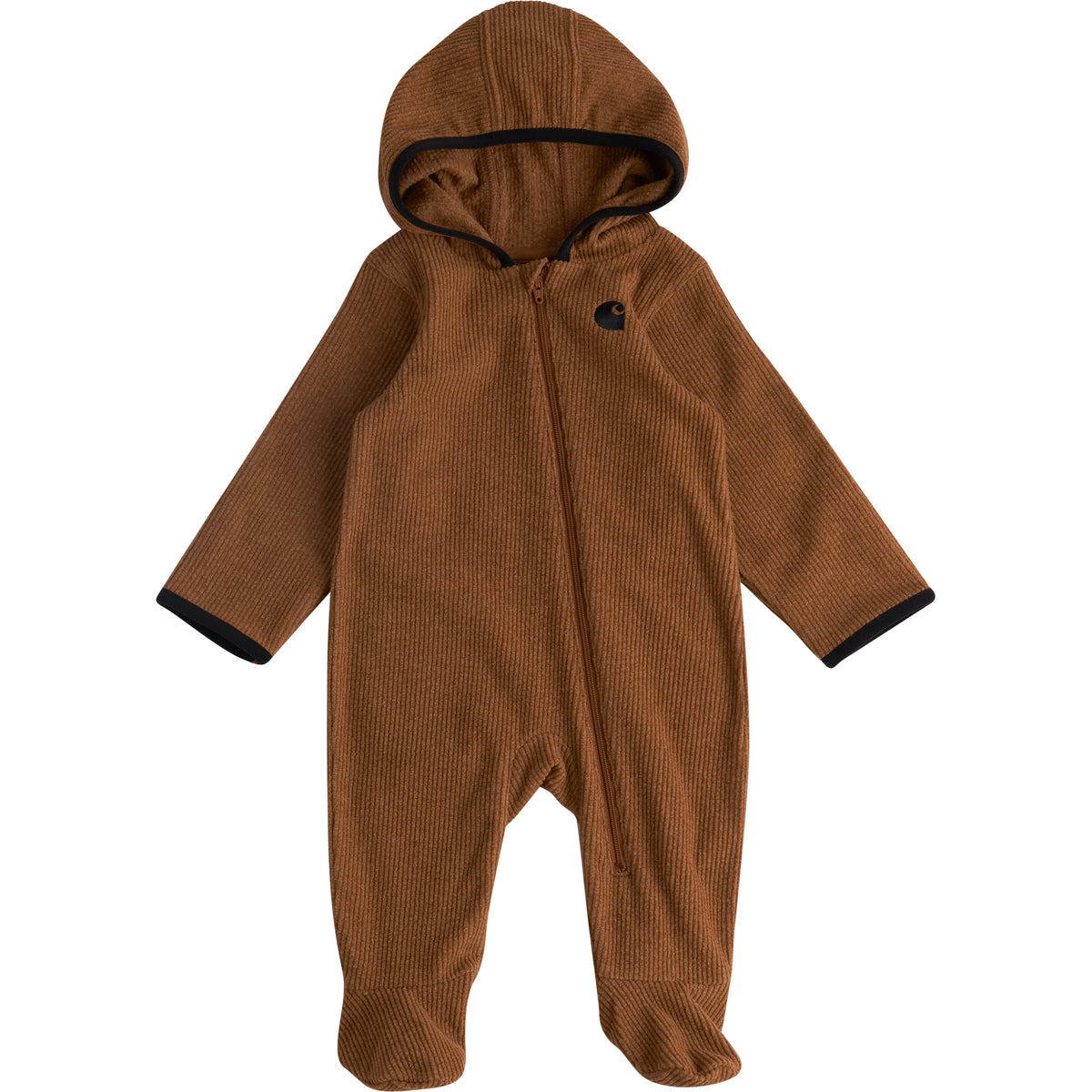 Carhartt Kids' Long Sleeve Footed Coverall Bibs & Overalls Carhartt Carhartt Brown 3M Infant