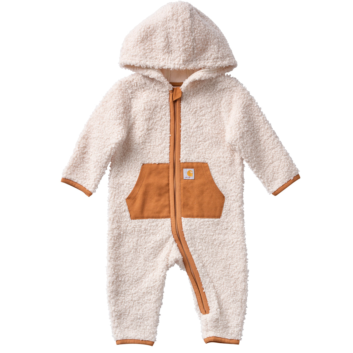 Carhartt Infant Zip-Up Hooded Sherpa Long Sleeve Coverall