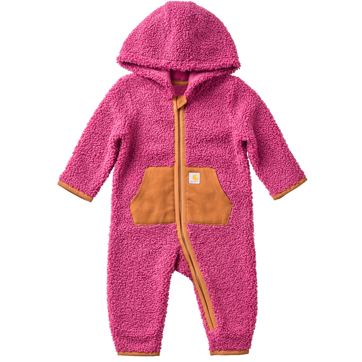 Carhartt Infant Zip-Up Hooded Sherpa Long Sleeve Coverall