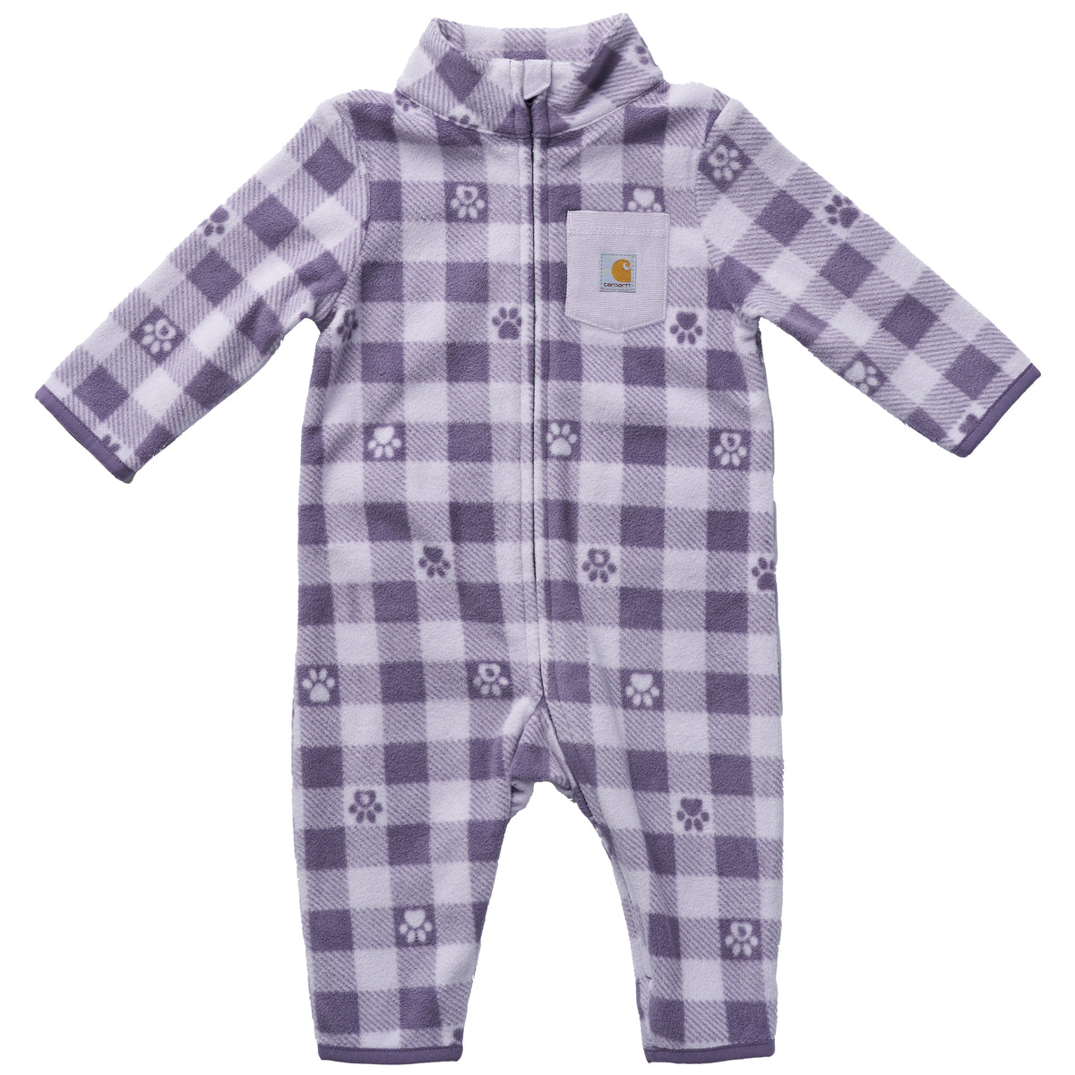 Carhartt Infant Zip-Up Microfleece Printed Long Sleeve Coverall