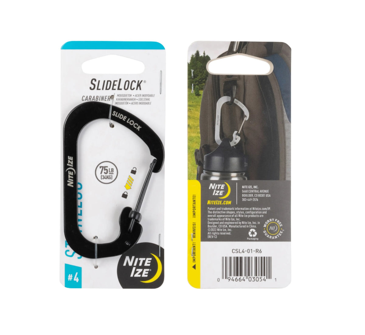 Nite Ize SlideLock® Stainless Steel Carabiner #4 - Work World - Workwear, Work Boots, Safety Gear