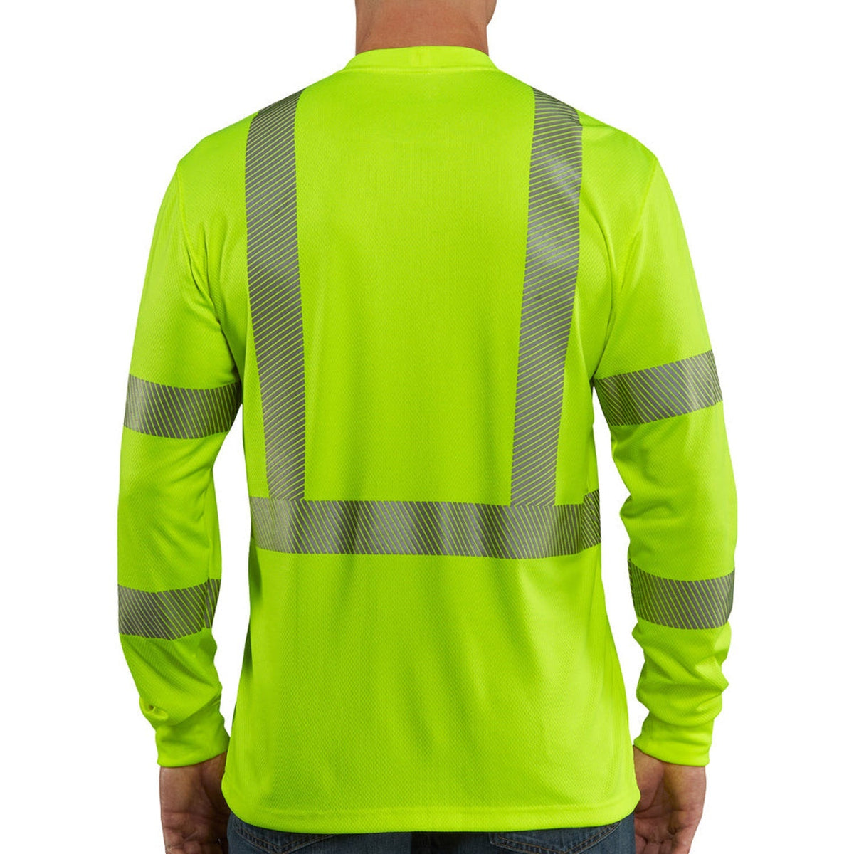 Carhartt Men's Force Class 3 Hi-Vis Long Sleeve T-Shirt Long Sleeve T-Shirts Carhartt