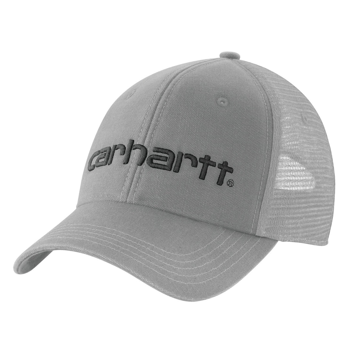 Carhartt Canvas Mesh-Back Logo Graphic Cap Hats & Caps Carhartt Asphalt/Black OS