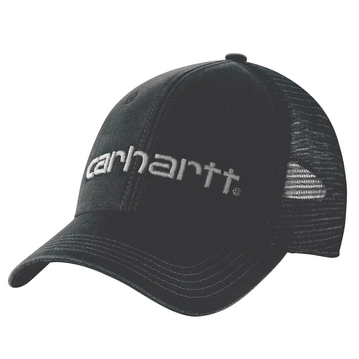 Carhartt Canvas Mesh-Back Logo Graphic Cap Hats & Caps Carhartt Black OS