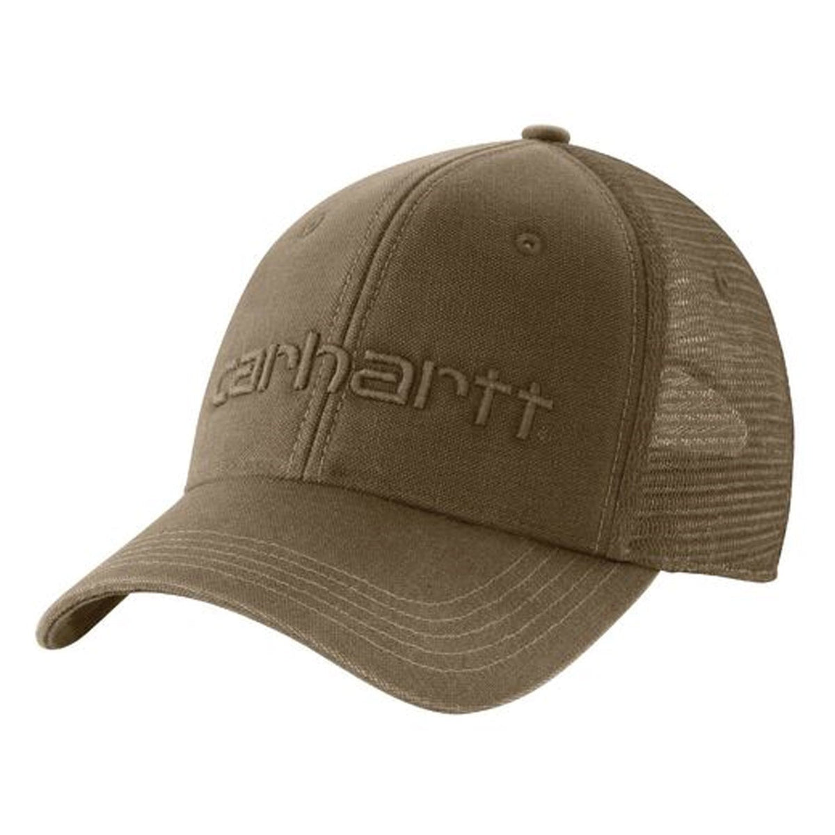 Carhartt Canvas Mesh-Back Logo Graphic Cap Hats & Caps Carhartt Light Brown OS