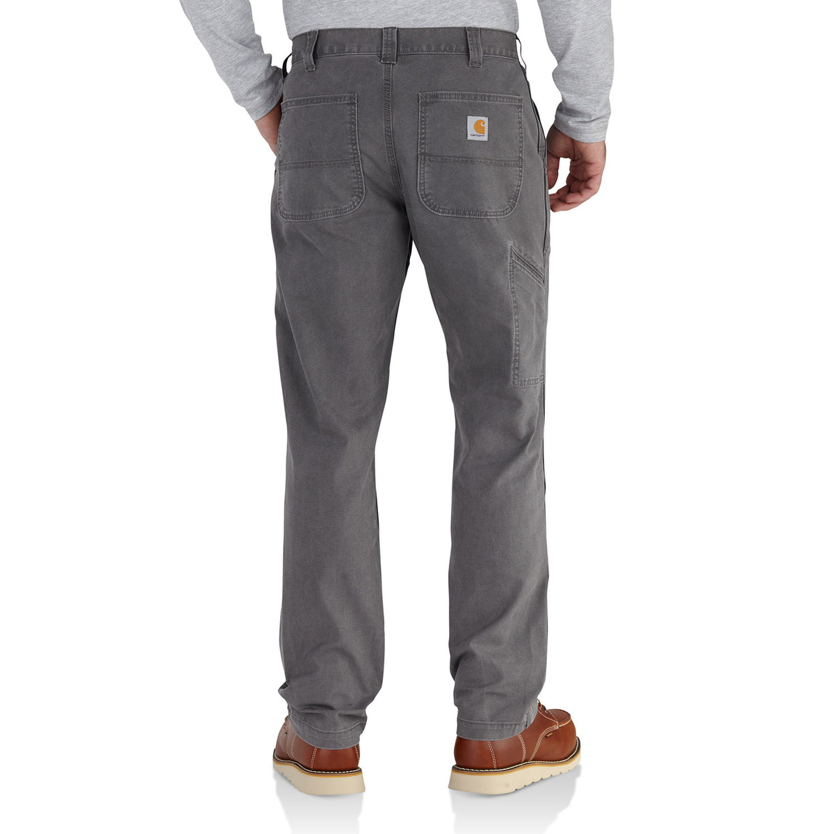 Carhartt Men&#39;s Rugged Flex® Rigby Dungaree_Gravel - Work World - Workwear, Work Boots, Safety Gear