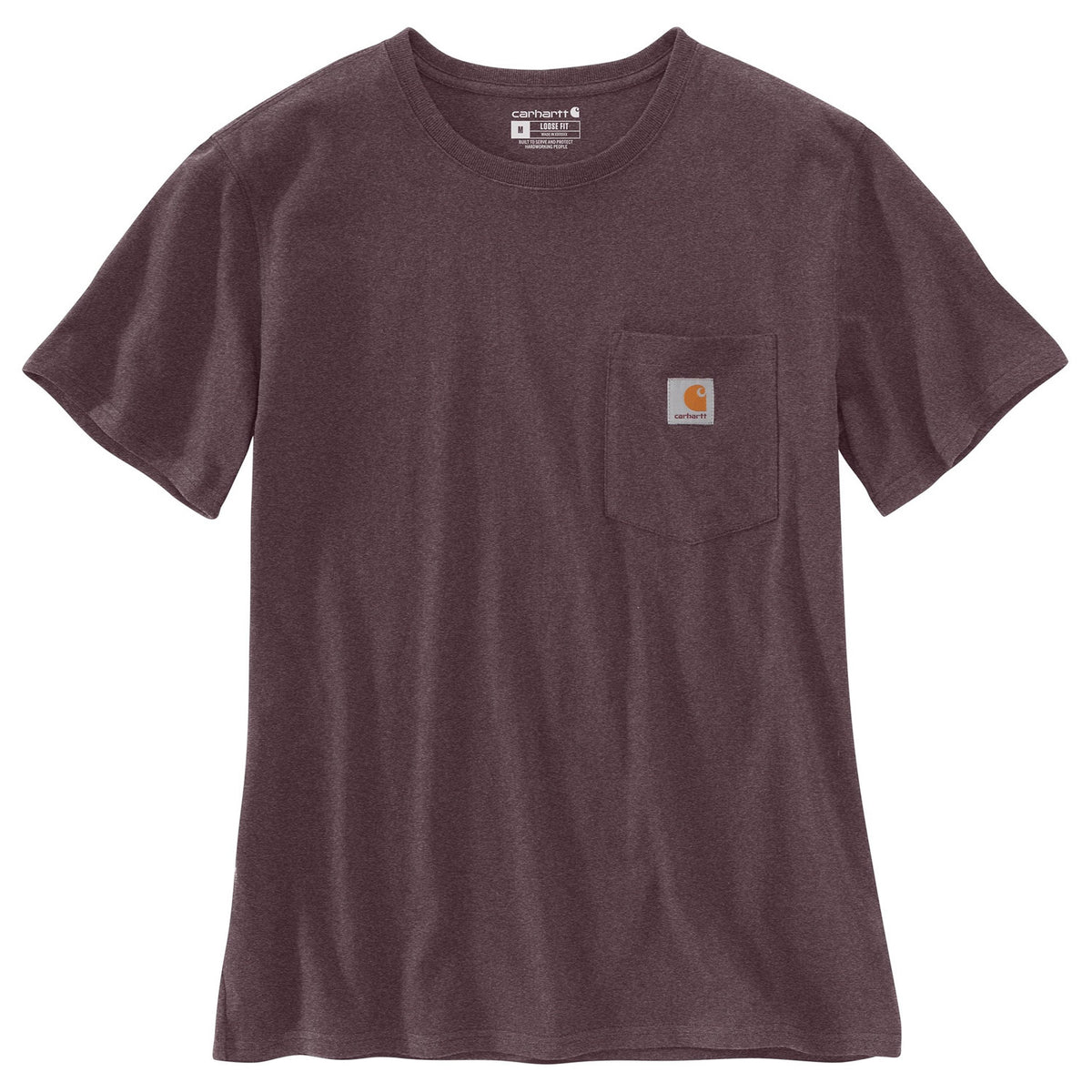 Carhartt Women&#39;s Short Sleeve Pocket T-Shirt_Blackberry Heather - Work World - Workwear, Work Boots, Safety Gear