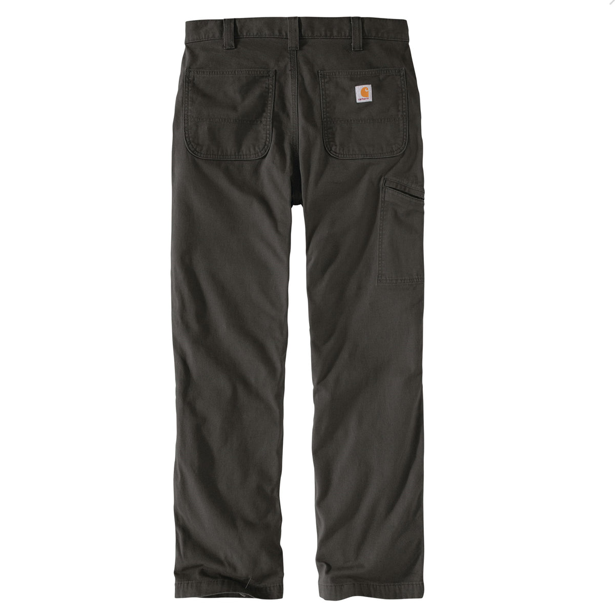 Carhartt Men&#39;s Rigby Flannel-Lined Dungaree_Peat - Work World - Workwear, Work Boots, Safety Gear