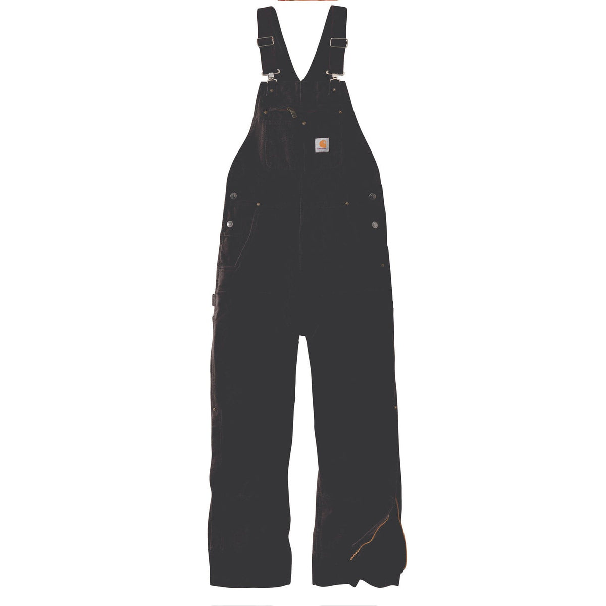 Carhartt Men's Quilt Lined Duck Bib Overall Bibs & Overalls Carhartt Dark Brown 2XL Reg
