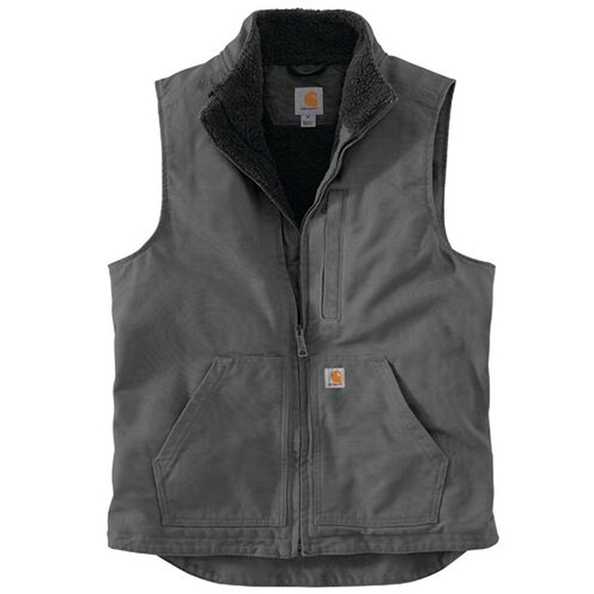 Carhartt Men&#39;s Washed Duck Mock Neck Vest - Work World - Workwear, Work Boots, Safety Gear