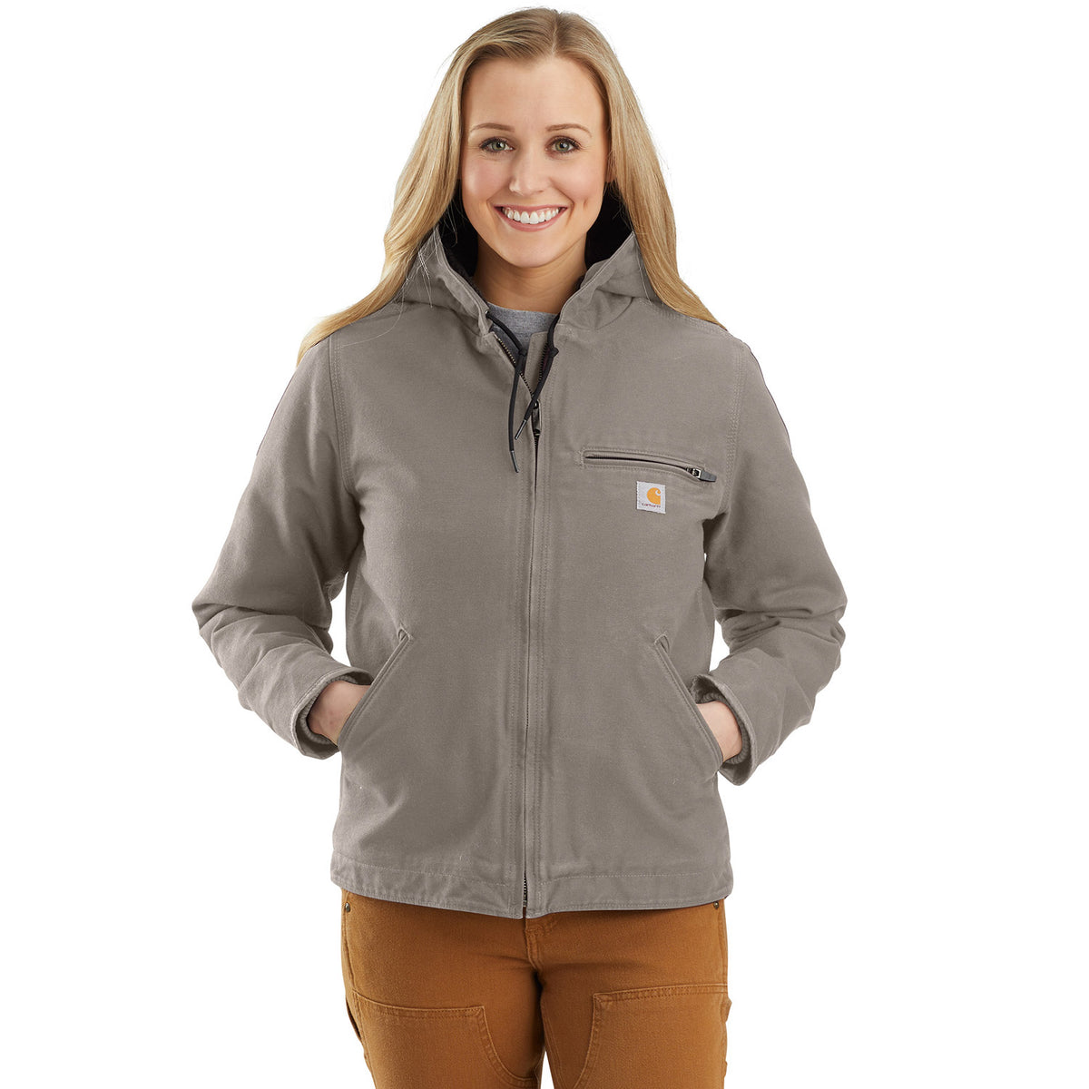 Carhartt Women&#39;s Washed Duck Sherpa Jacket - Work World - Workwear, Work Boots, Safety Gear