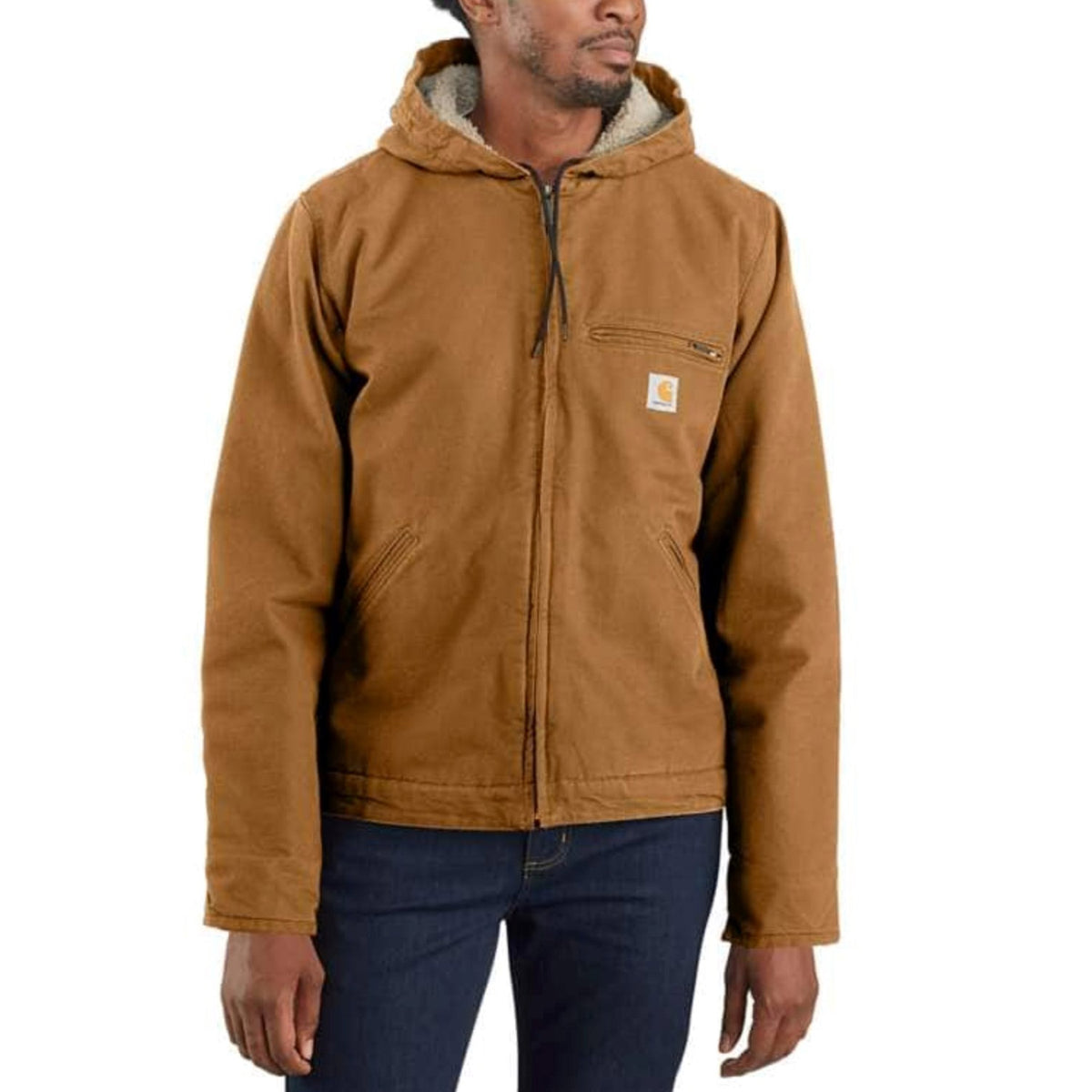 Carhartt Men&#39;s Heavyweight Duck Sherpa-Lined Jacket - Work World - Workwear, Work Boots, Safety Gear