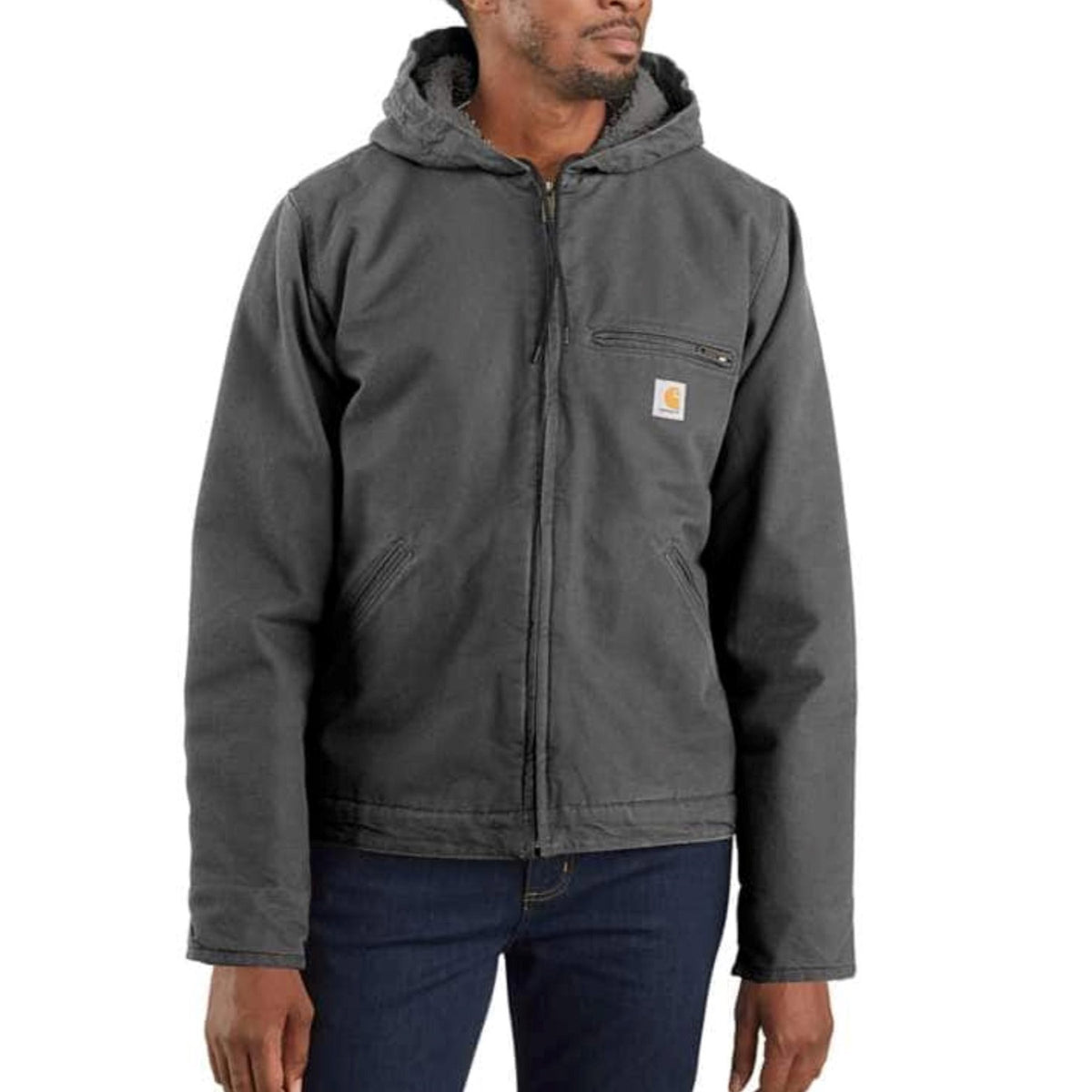 Carhartt Men&#39;s Heavyweight Duck Sherpa-Lined Jacket - Work World - Workwear, Work Boots, Safety Gear