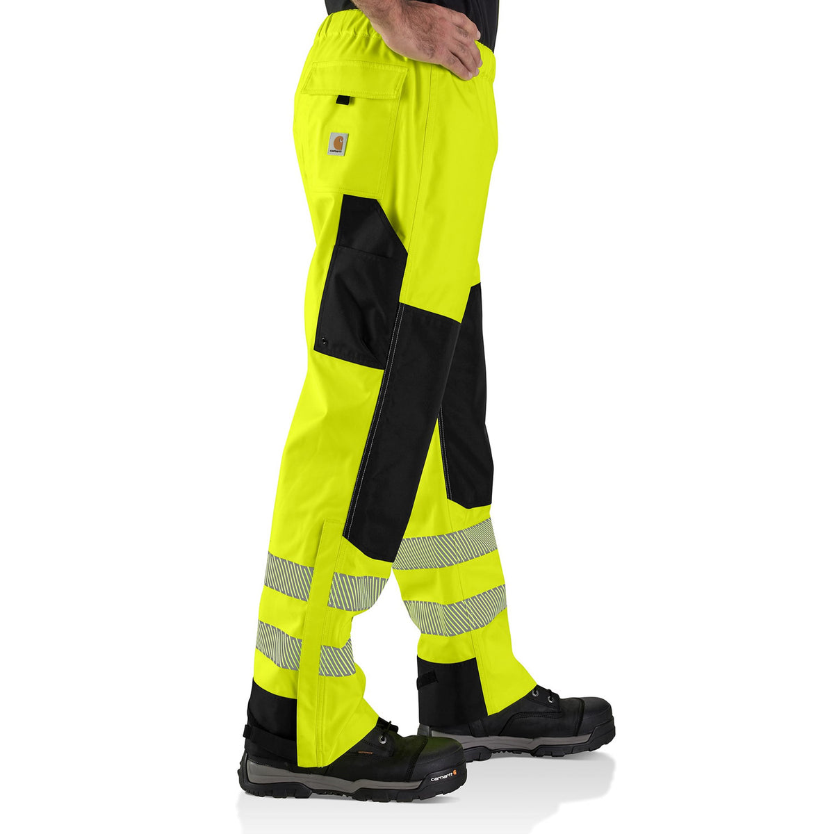 Carhartt Men&#39;s Storm Defender Class E Waterproof Hi-Vis Double-Front Pant - Work World - Workwear, Work Boots, Safety Gear