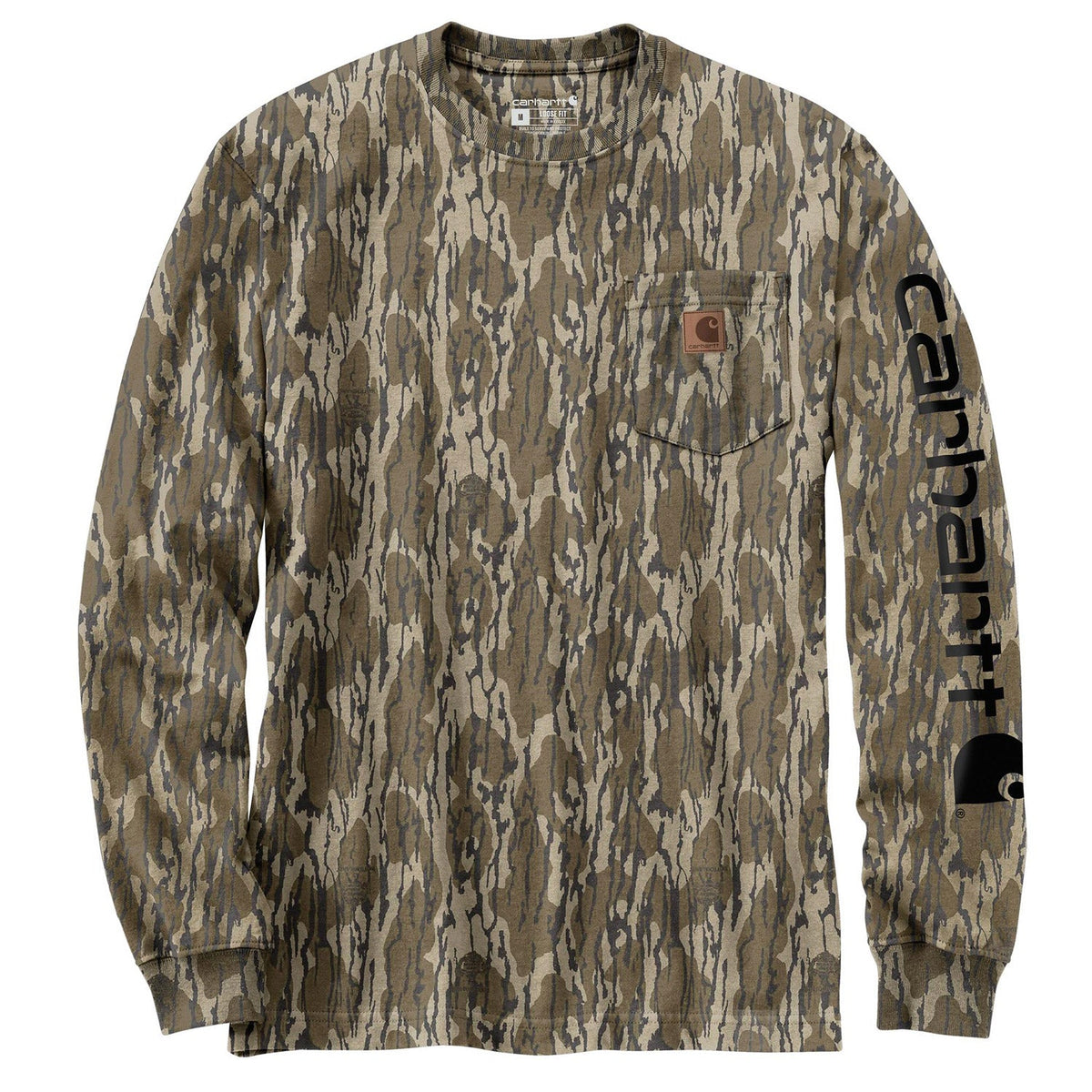 Carhartt Men's Loose Fit Camo Graphic Long Sleeve T-Shirt Long Sleeve T-Shirts Carhartt