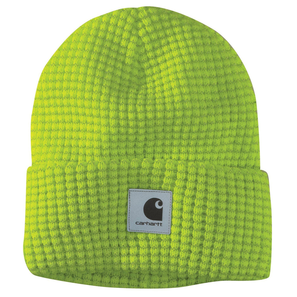 Carhartt Reflective Patch Knit Beanie Hats & Caps Carhartt Brite Lime OS