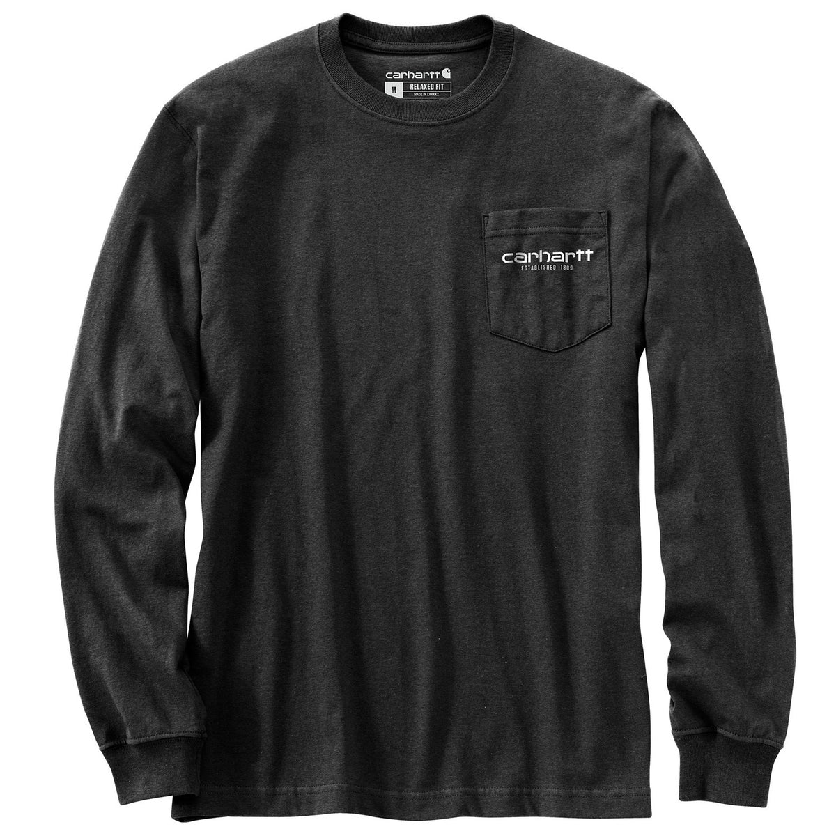 Carhartt Men's Relaxed Fit Heavyweight Pocket "C" Graphic Long Sleeve T-Shirt Long Sleeve T-Shirts Carhartt