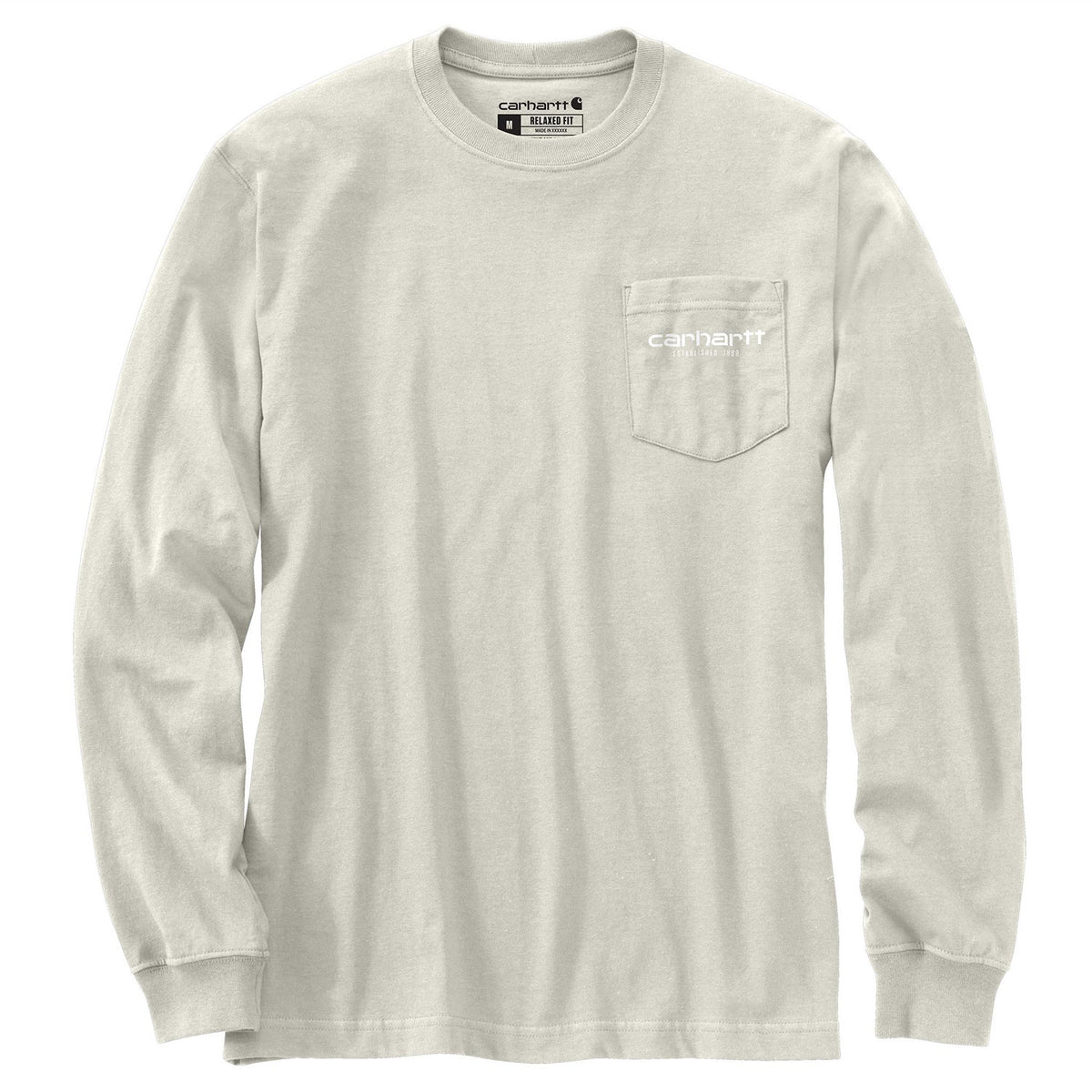 Carhartt Men's Relaxed Fit Heavyweight Pocket "C" Graphic Long Sleeve T-Shirt Long Sleeve T-Shirts Carhartt