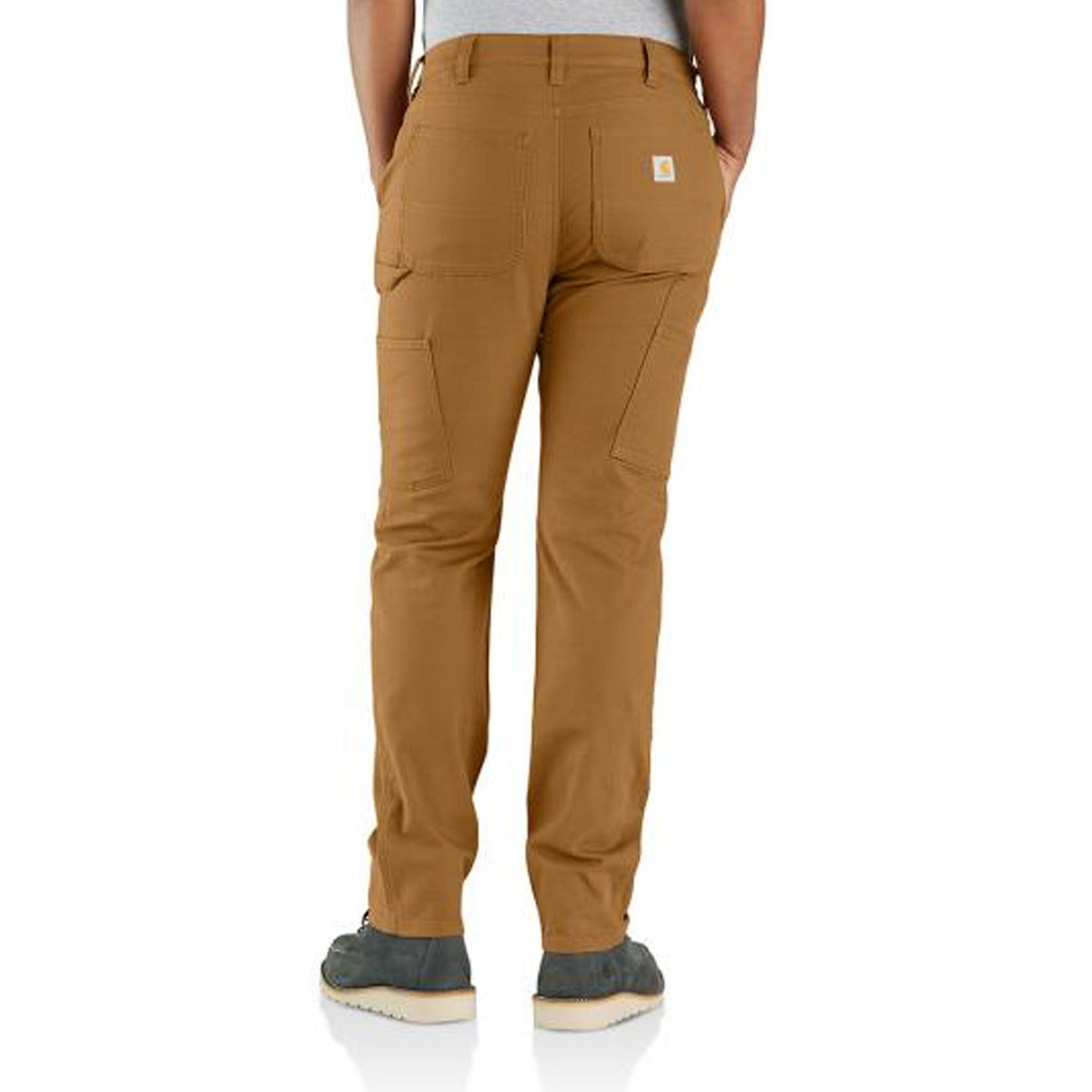 Carhartt Women&#39;s Rugged Flex® Double-Front Canvas Pant_Carhartt Brown - Work World - Workwear, Work Boots, Safety Gear