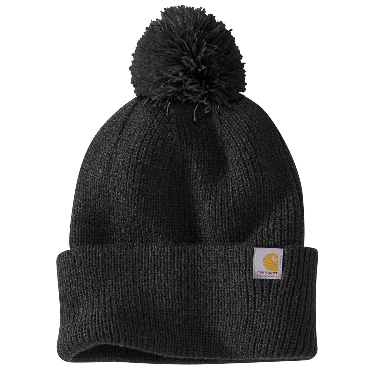 Carhartt Women&#39;s Knit Pom-Pom Cuffed Beanie - Work World - Workwear, Work Boots, Safety Gear