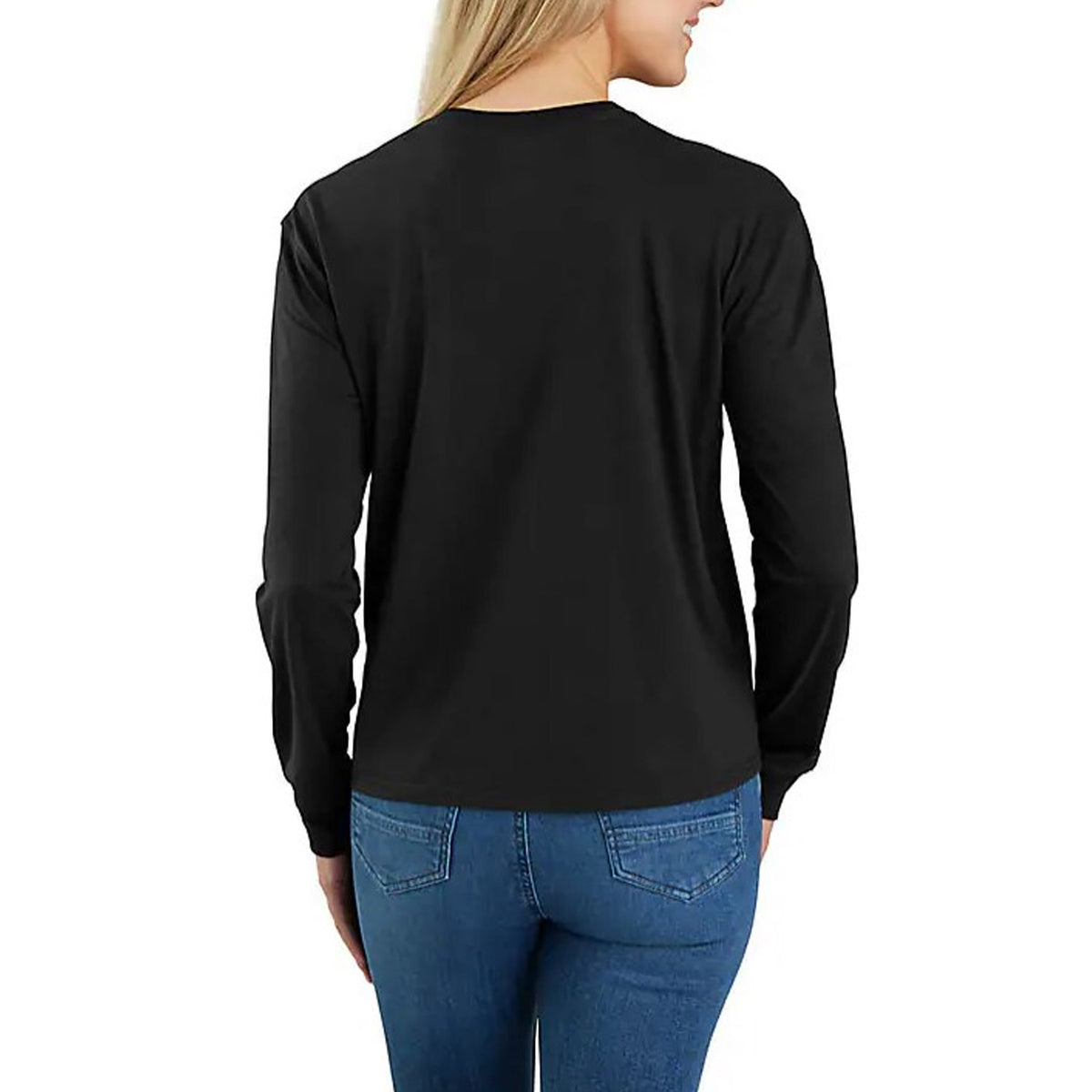 Carhartt Women&#39;s Tencel Loose Fit Lightweight Crewneck Pocket Long Sleeve T-Shirt - Work World - Workwear, Work Boots, Safety Gear