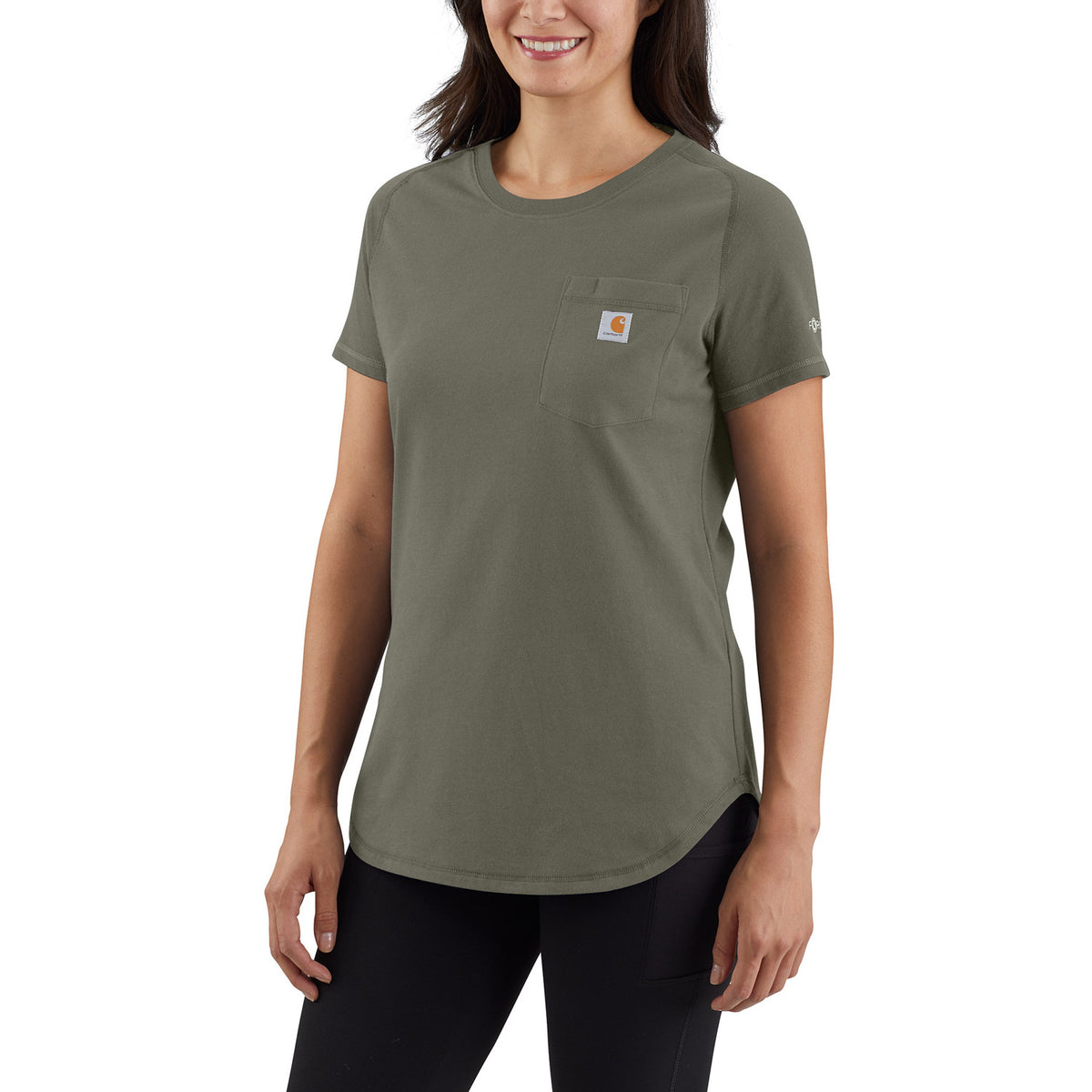 Carhartt Women&#39;s Force® Relaxed Fit Midweight Pocket T-Shirt - Work World - Workwear, Work Boots, Safety Gear