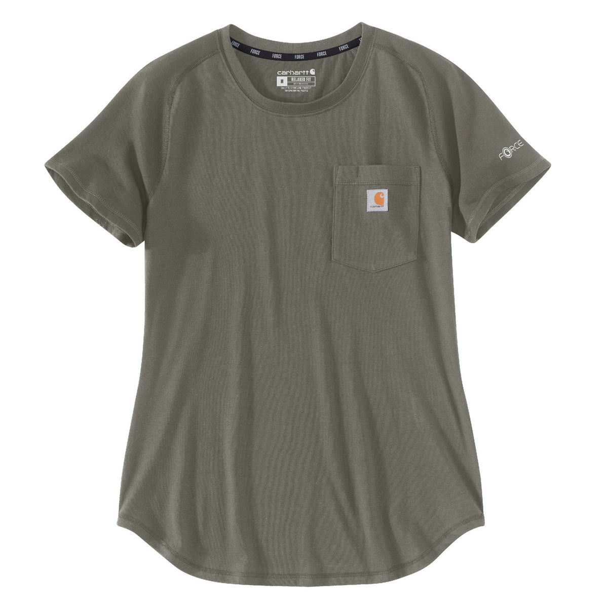 Carhartt Women&#39;s Force® Relaxed Fit Midweight Pocket T-Shirt - Work World - Workwear, Work Boots, Safety Gear