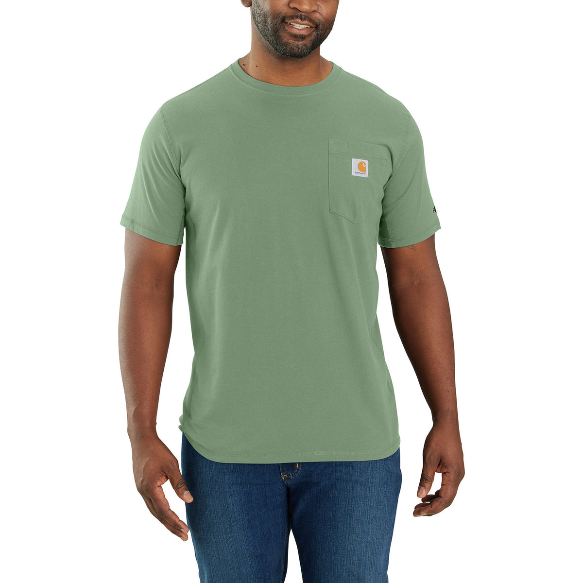 Carhartt Men&#39;s Force® Relaxed Fit Midweight Short Sleeve Pocket Tee - Work World - Workwear, Work Boots, Safety Gear