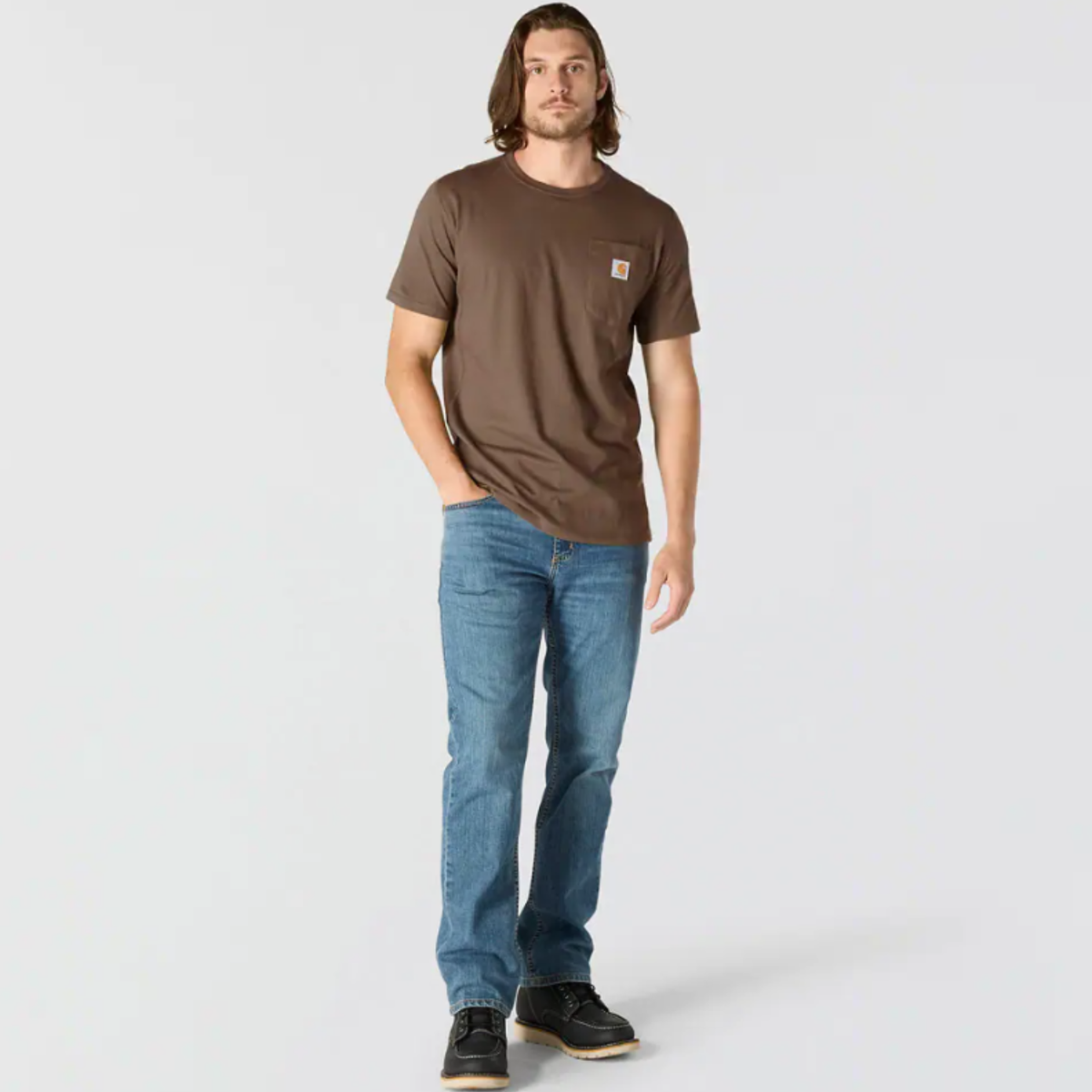 Carhartt Men's Force® Relaxed Fit Midweight Short Sleeve Pocket Tee T-Shirts Carhartt