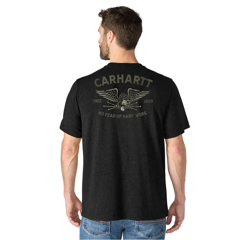 Carhartt Men's Irvine Hardwork Eagle Graphic Relaxed Fit Short Sleeve T-Shirt