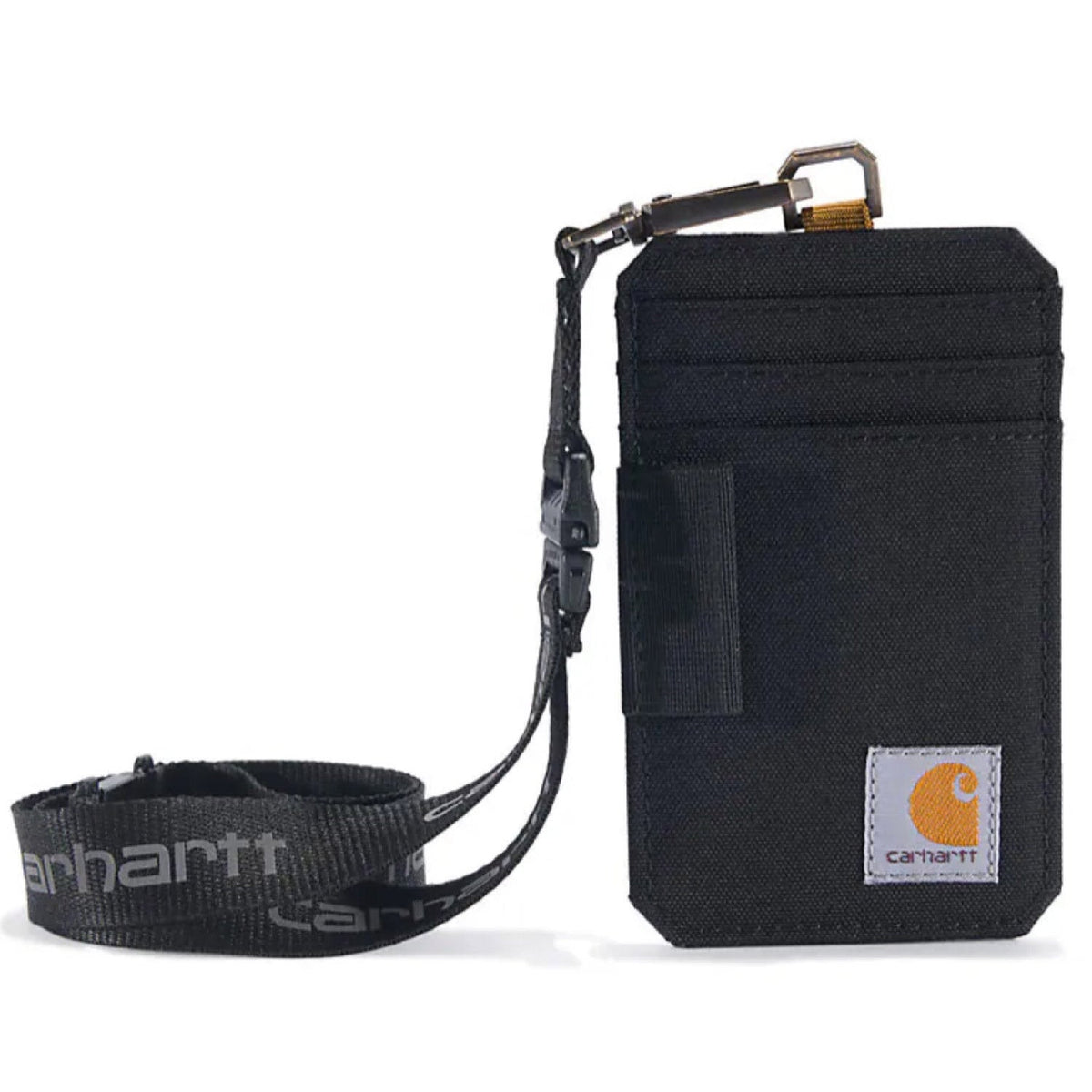 Carhartt Nylon Duck Water Resistant ID Holder + Lanyard Gadgets Carhartt Black OS